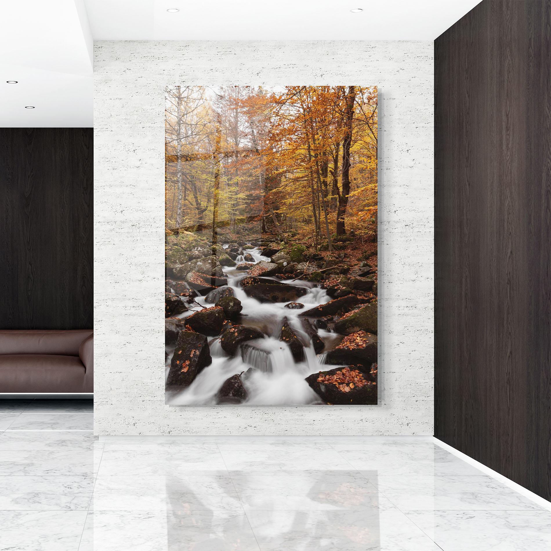 Tablou Sticla River Forest View mockup 9