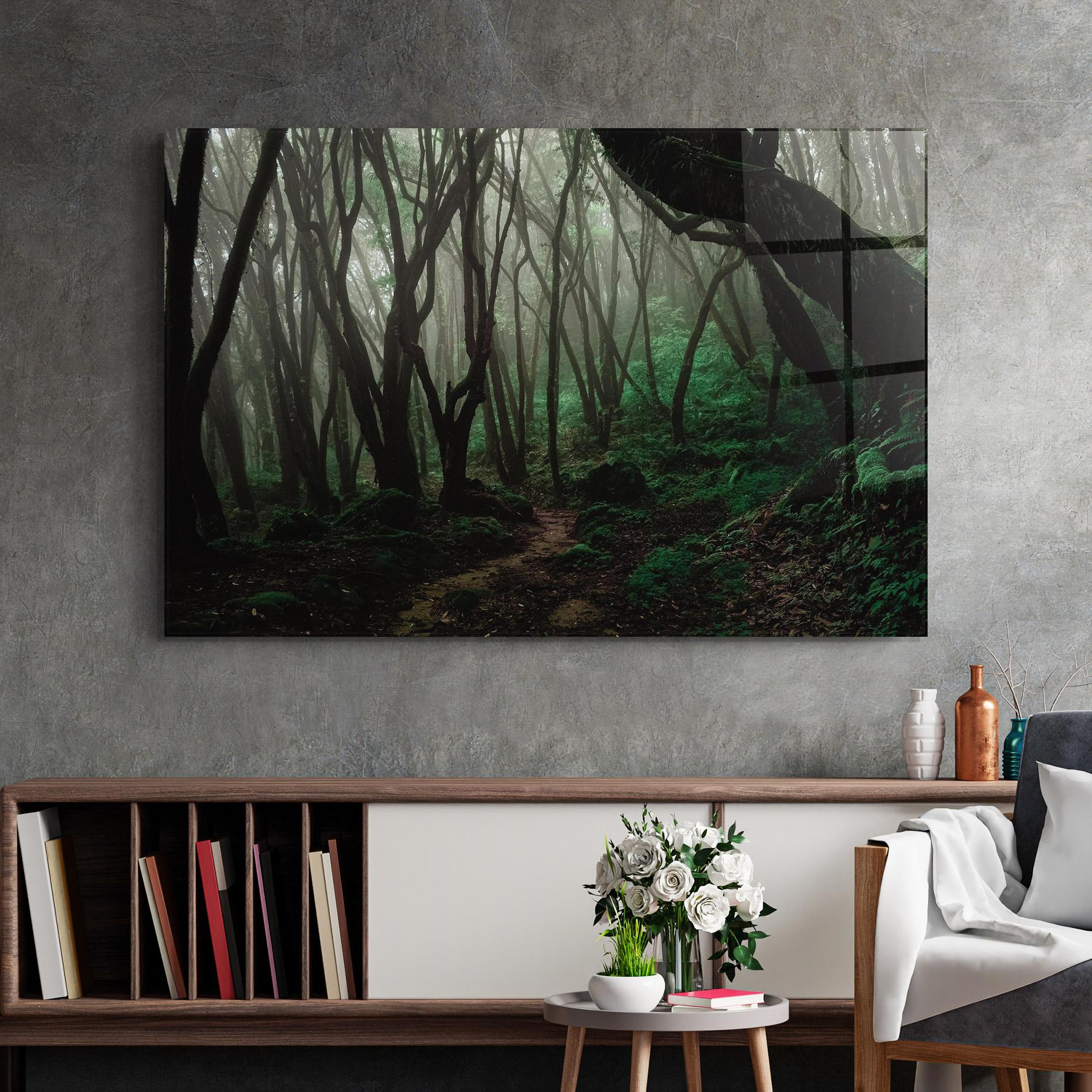 Tablou Sticla Forest Story mockup 2