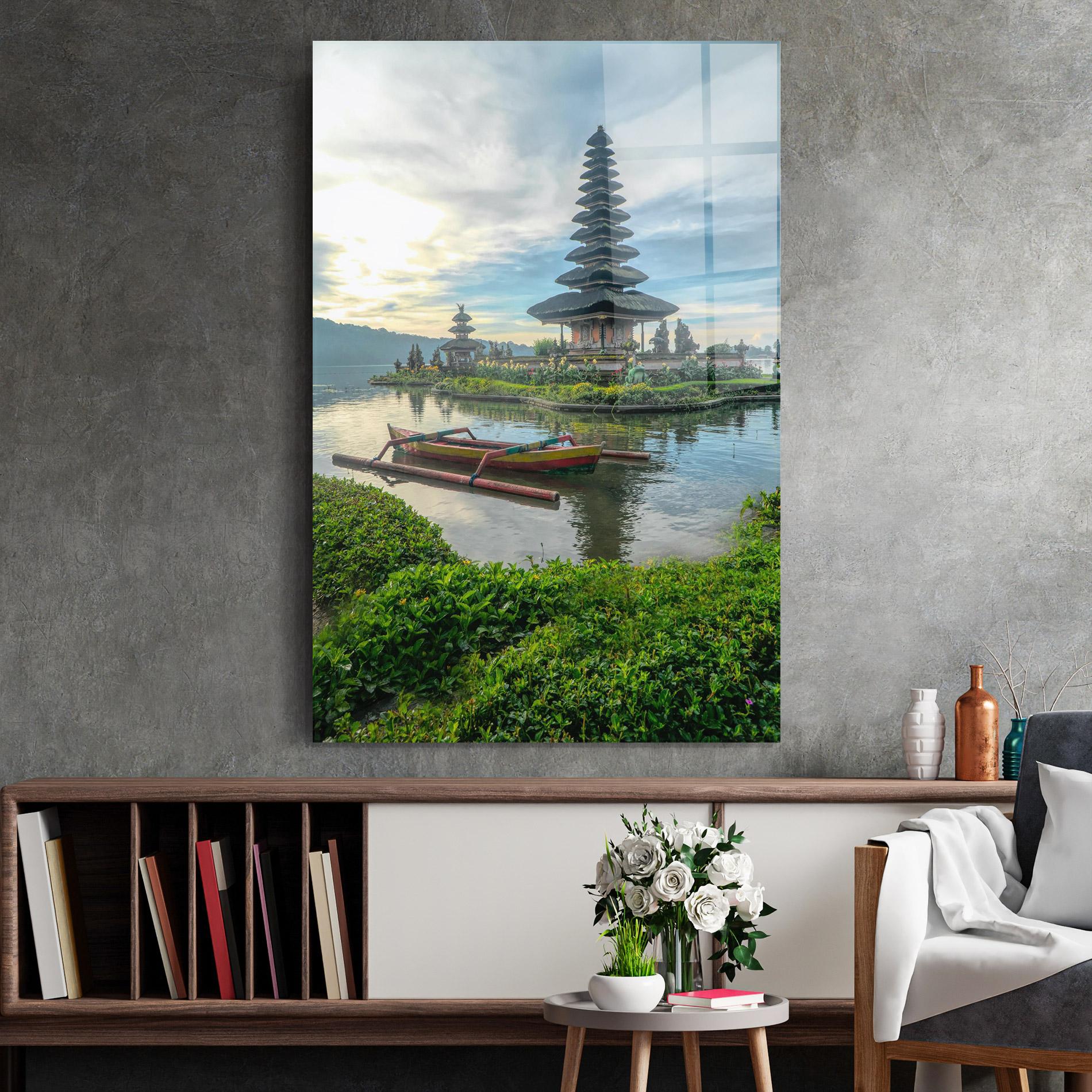 Tablou Sticla Chinese Landscape mockup 2