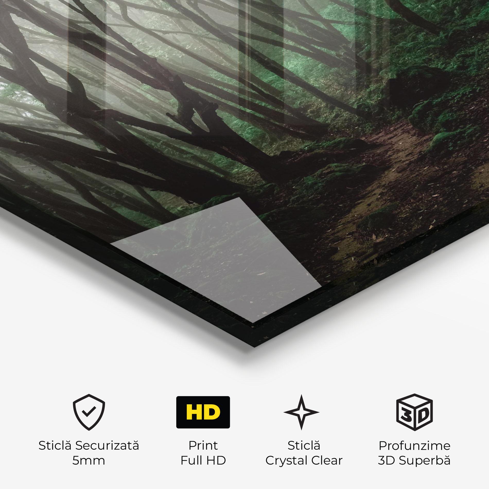 Tablou Sticla Forest Story mockup 3
