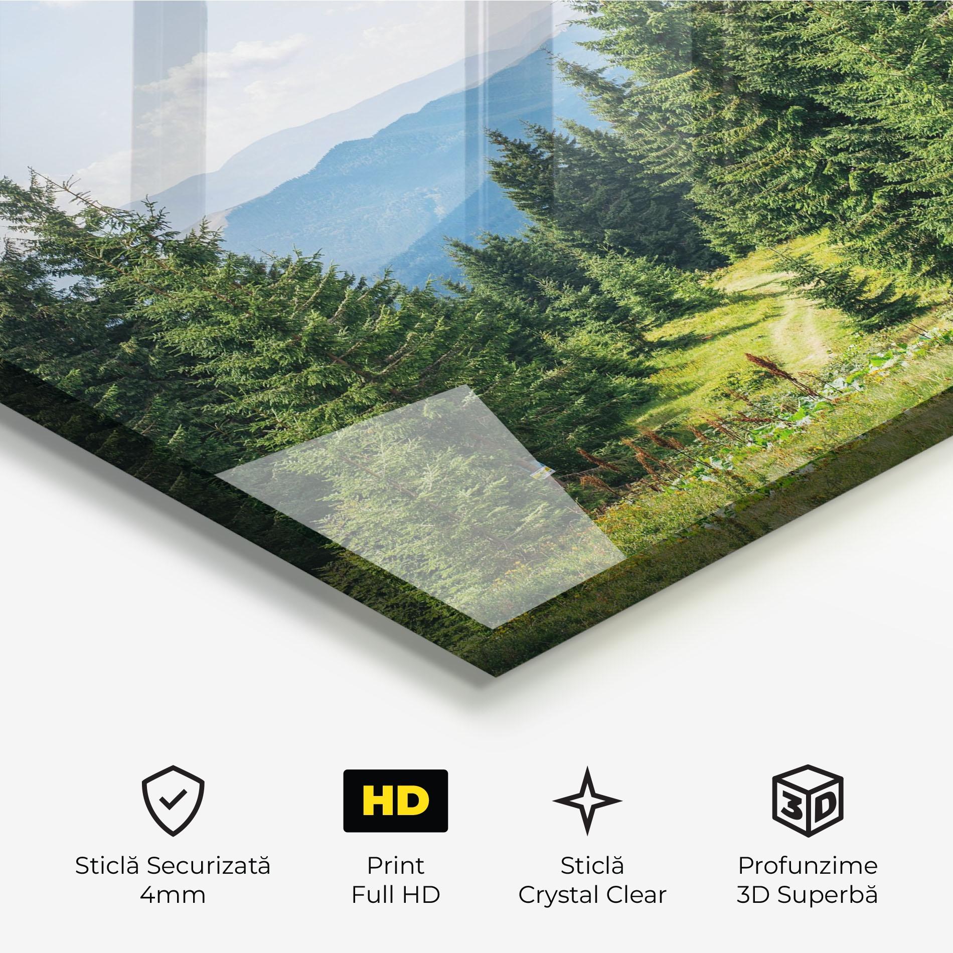 Tablou Sticla Carpathian Mountain mockup 3
