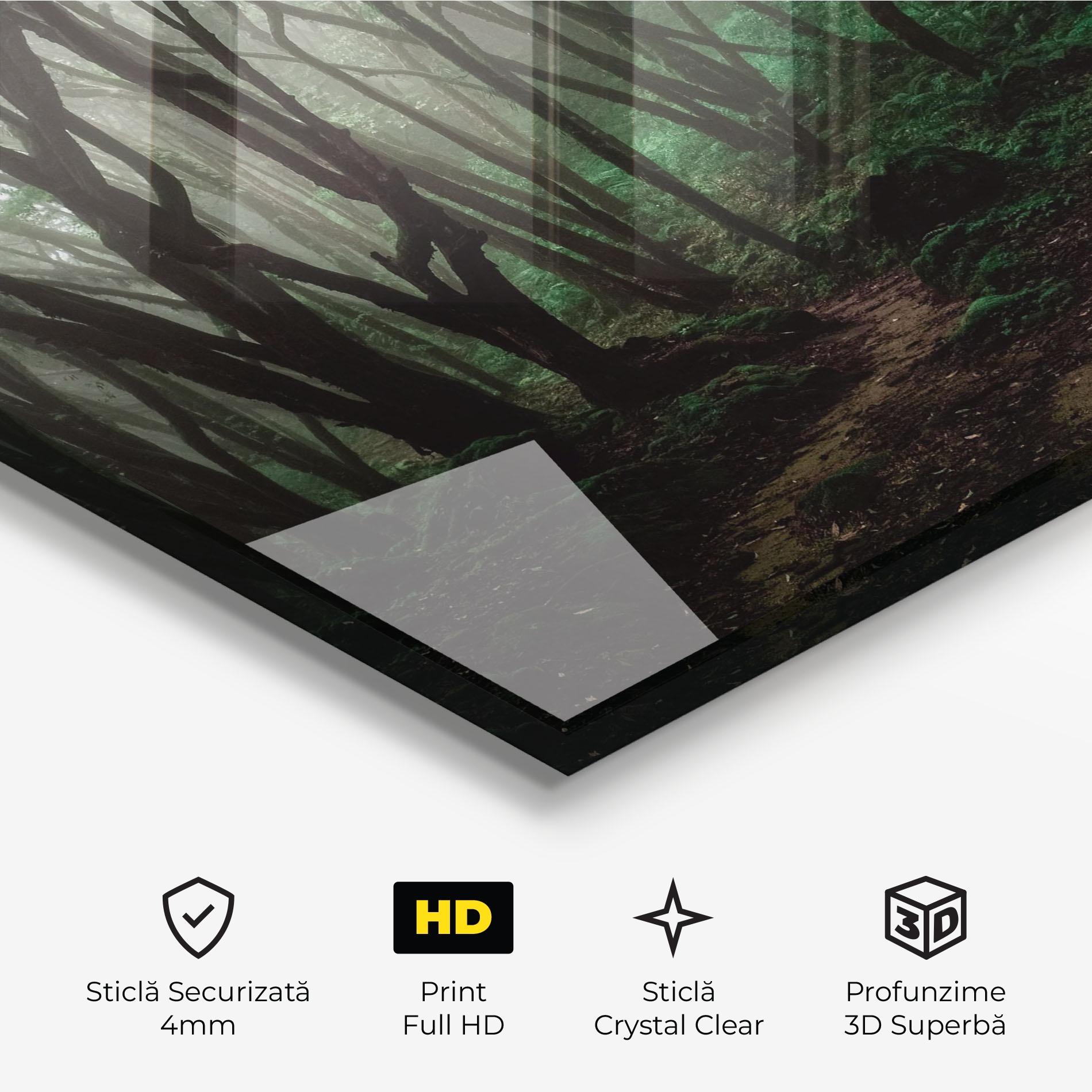 Tablou Sticla Forest Story mockup 3
