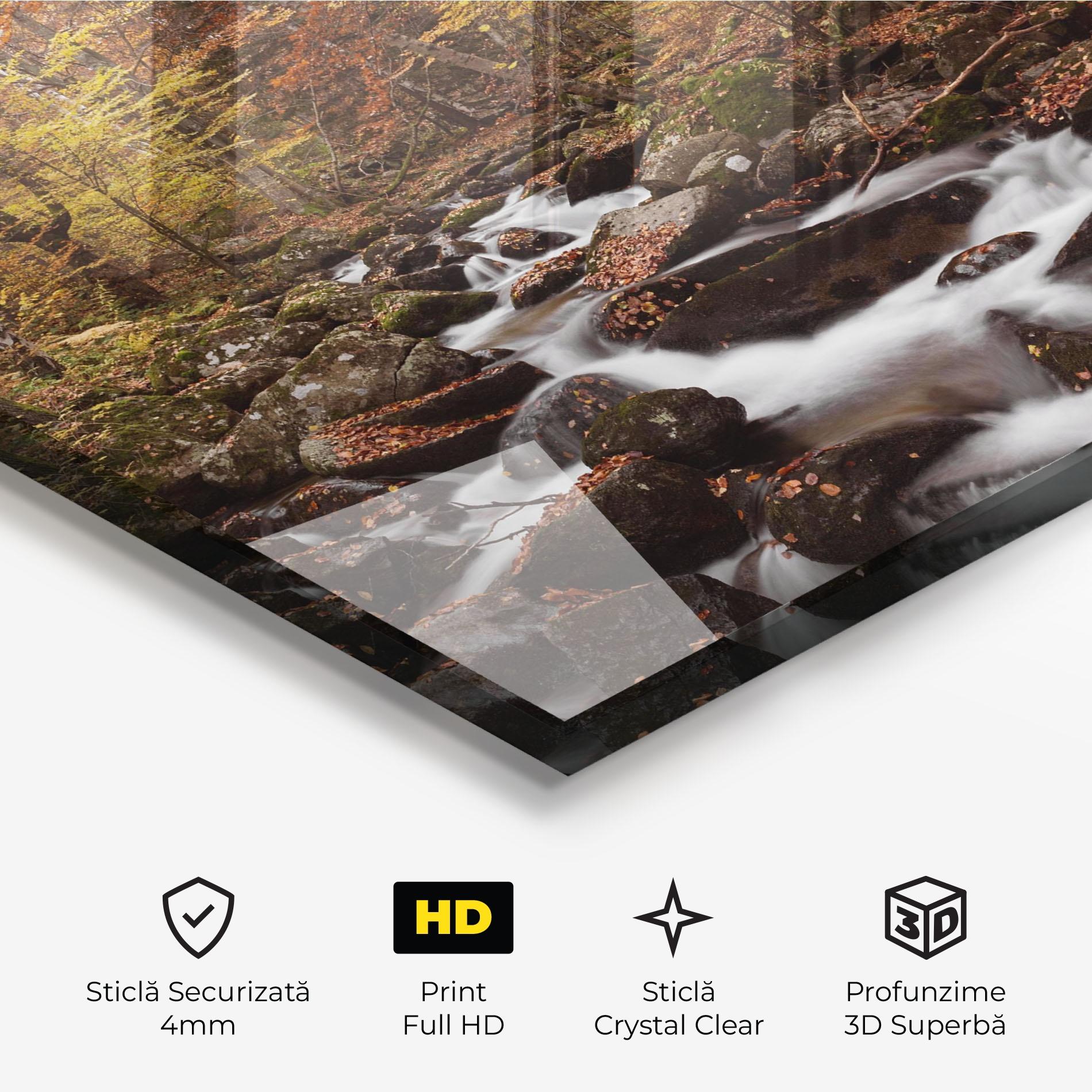 Tablou Sticla River Forest View mockup 3