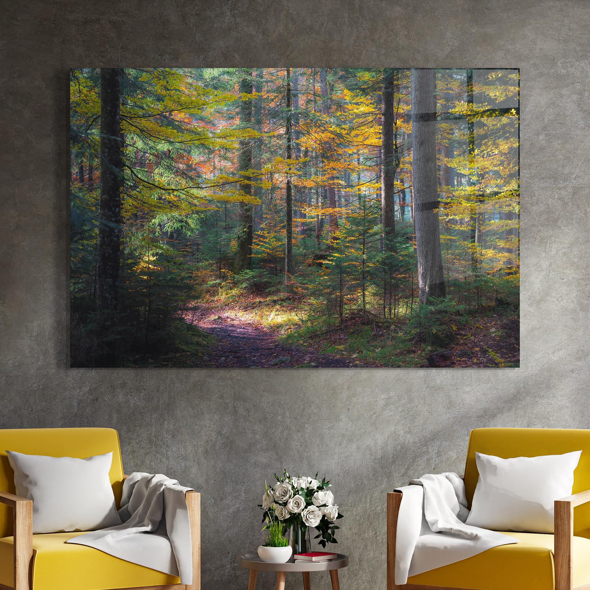 Tablou Sticla Dreamy Path Dorest mockup 4