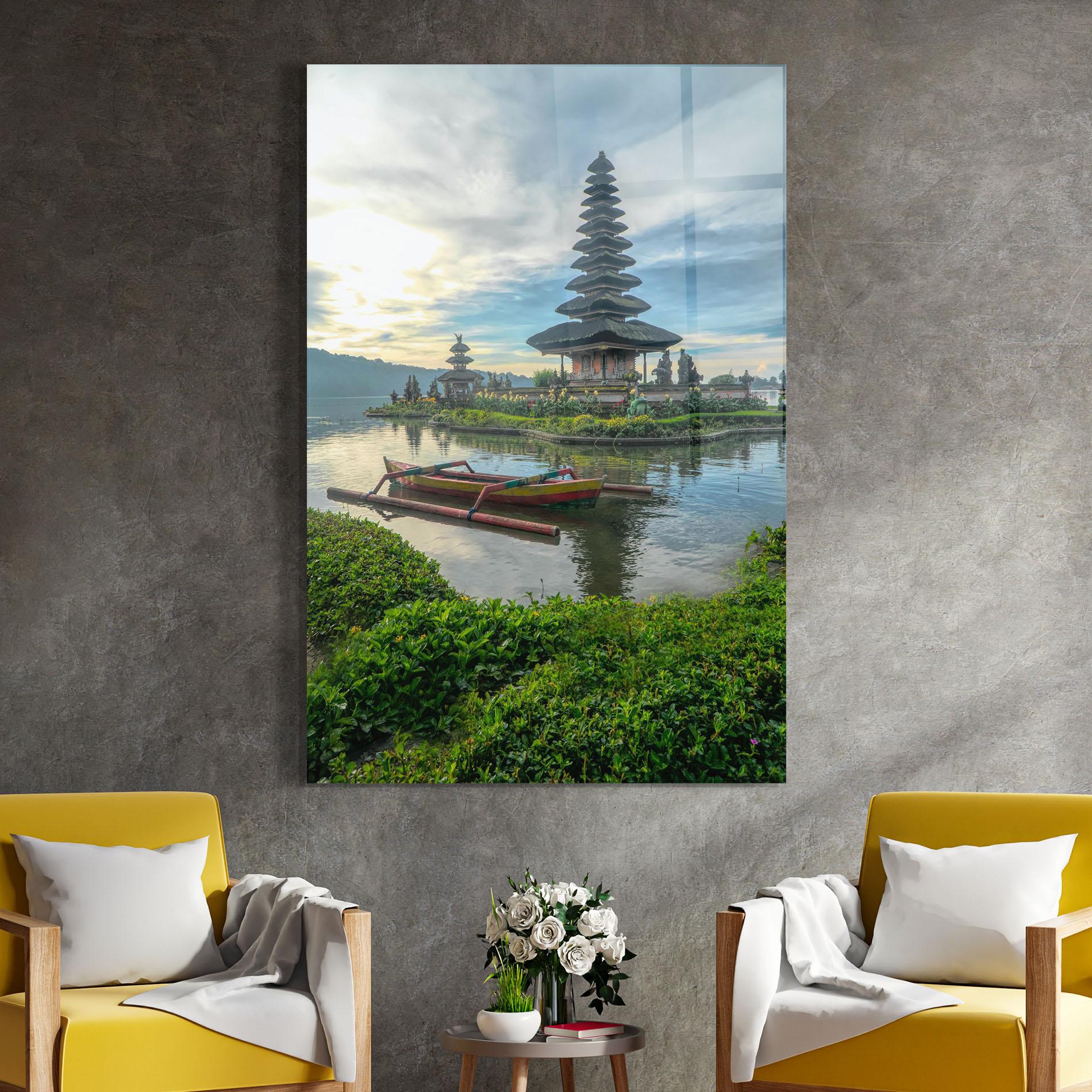 Tablou Sticla Chinese Landscape mockup 4