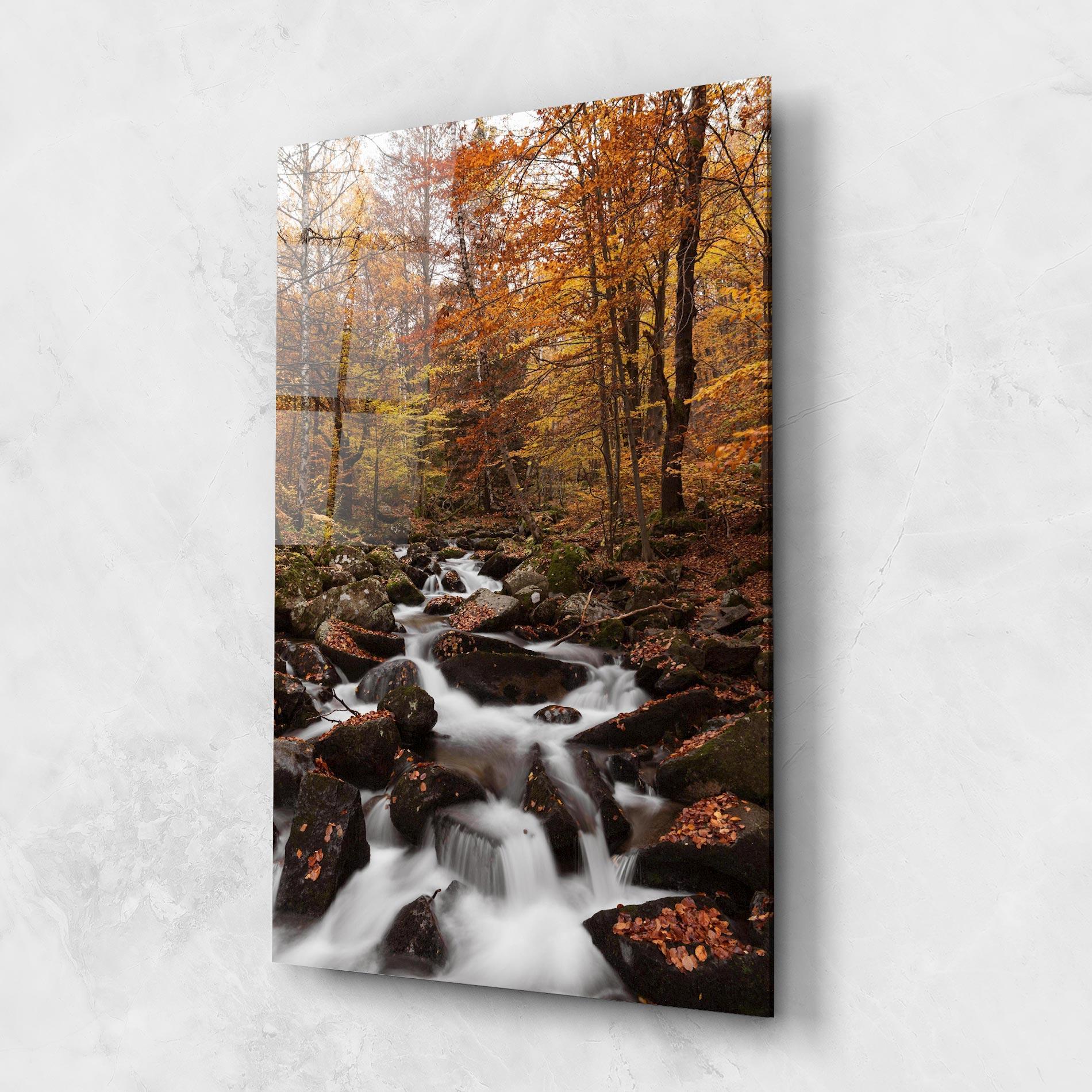 Tablou Sticla River Forest View mockup 1