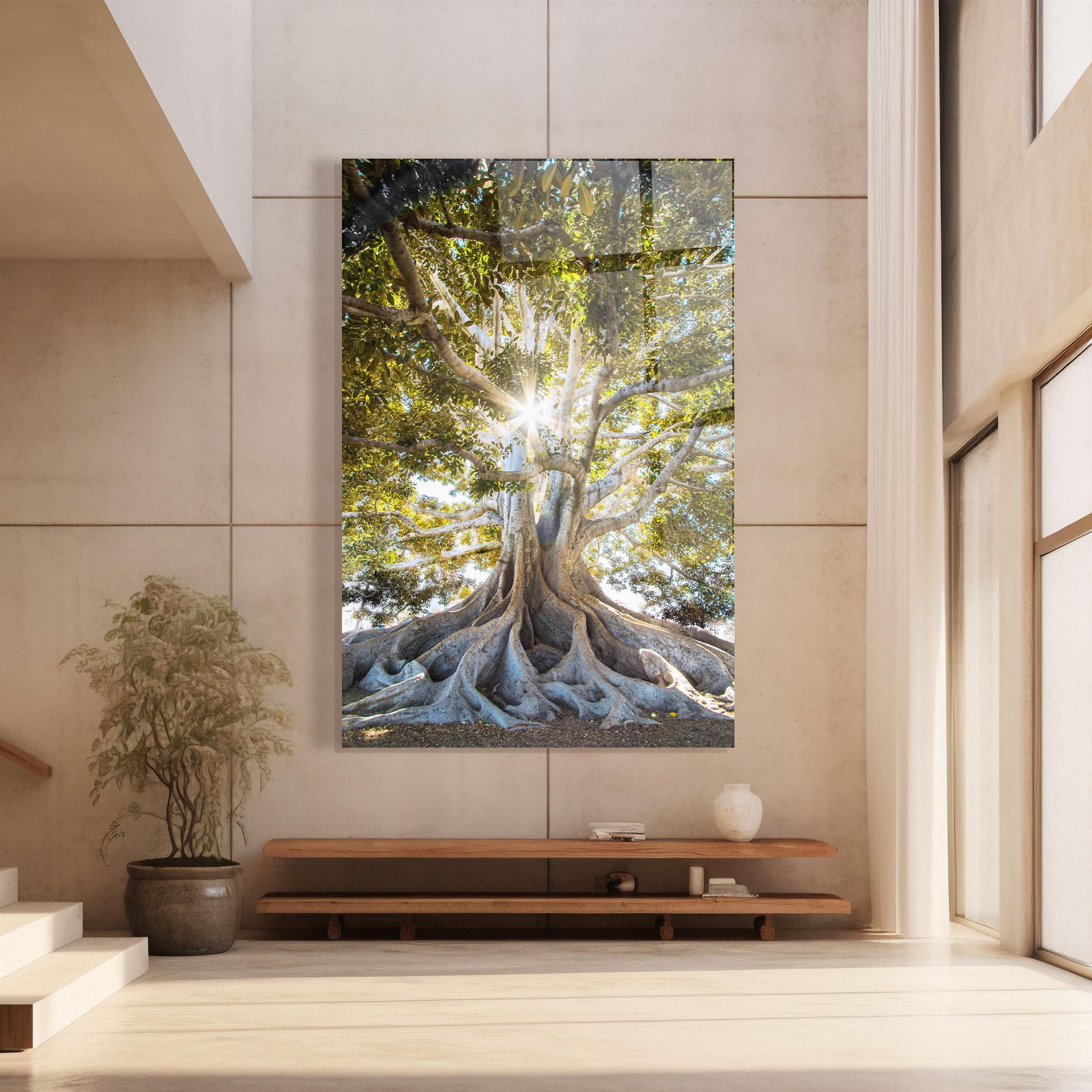 Tablou Sticla Big Old Tree mockup 8