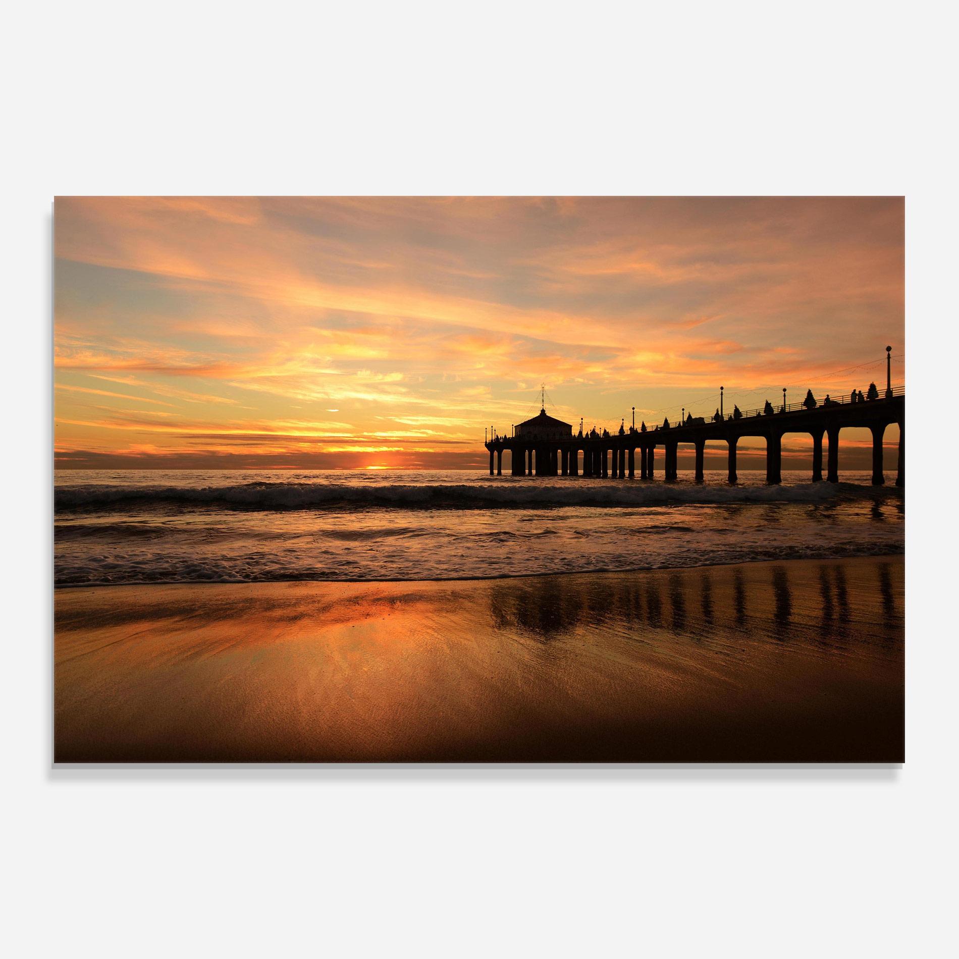 Tablou Sticla Beach Sunset View mockup 0