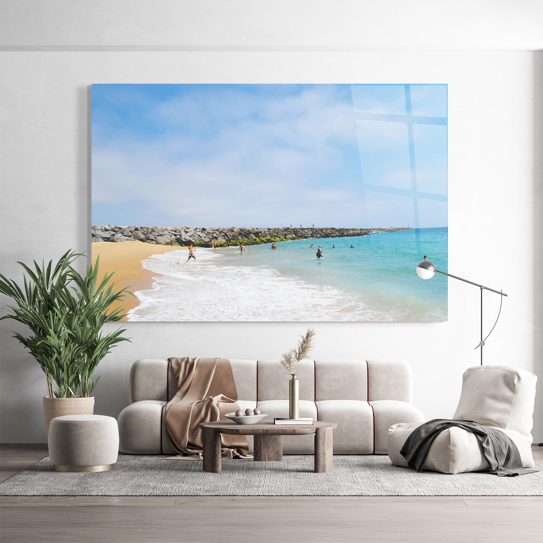 Tablou Sticla At The Beach mockup 9