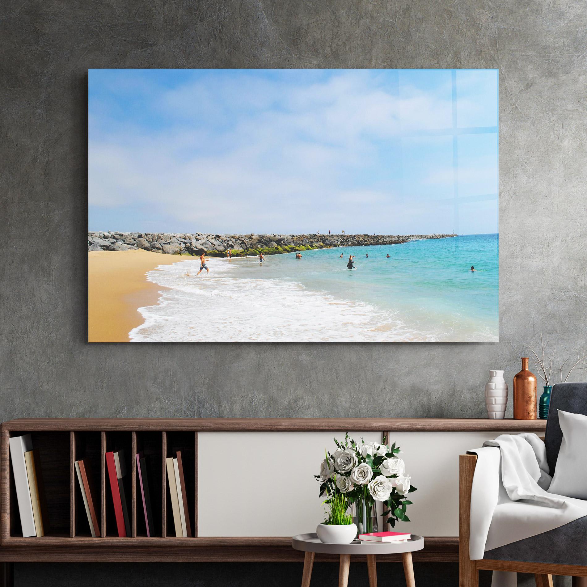 Tablou Sticla At The Beach mockup 2