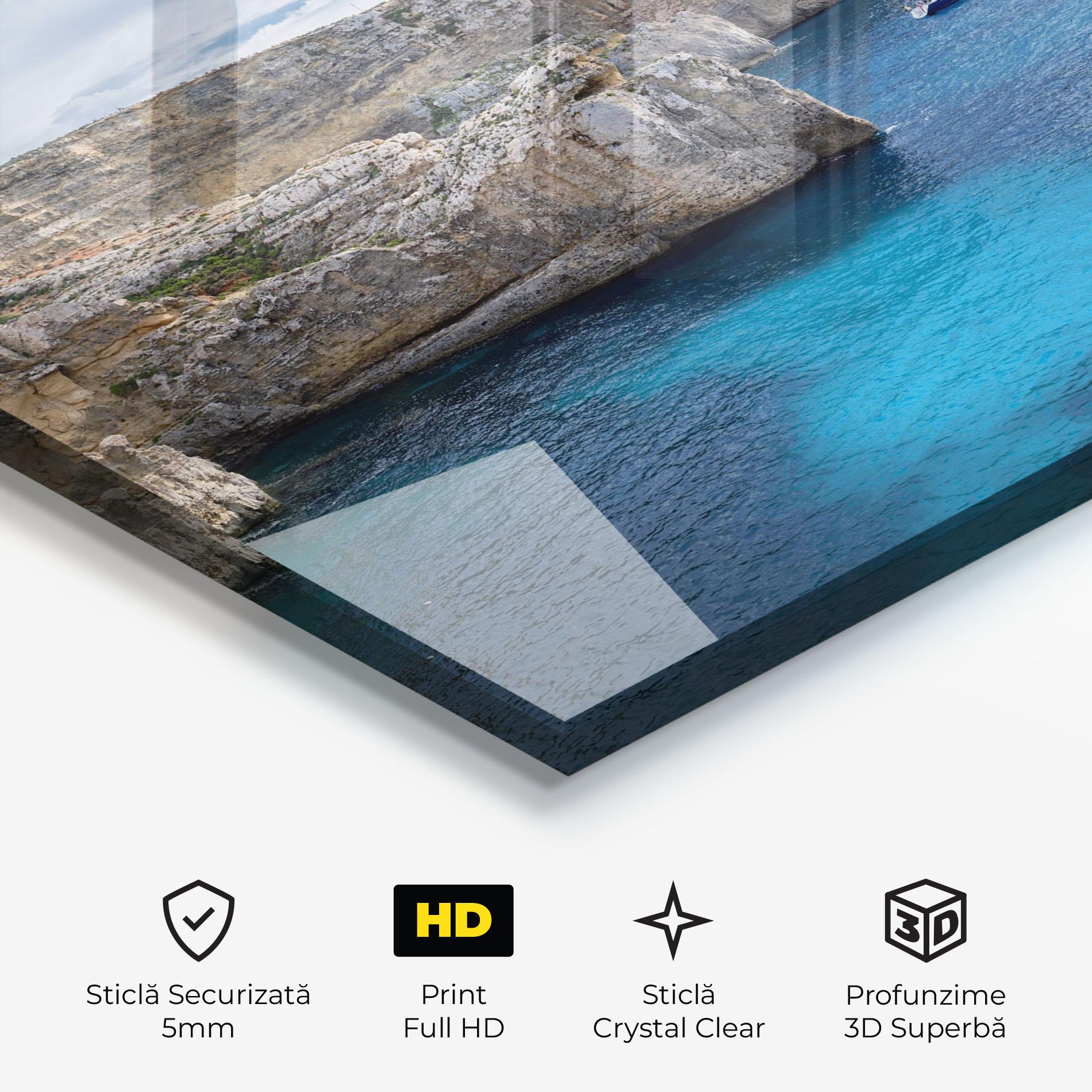 Tablou Sticla Island Landscape mockup 3