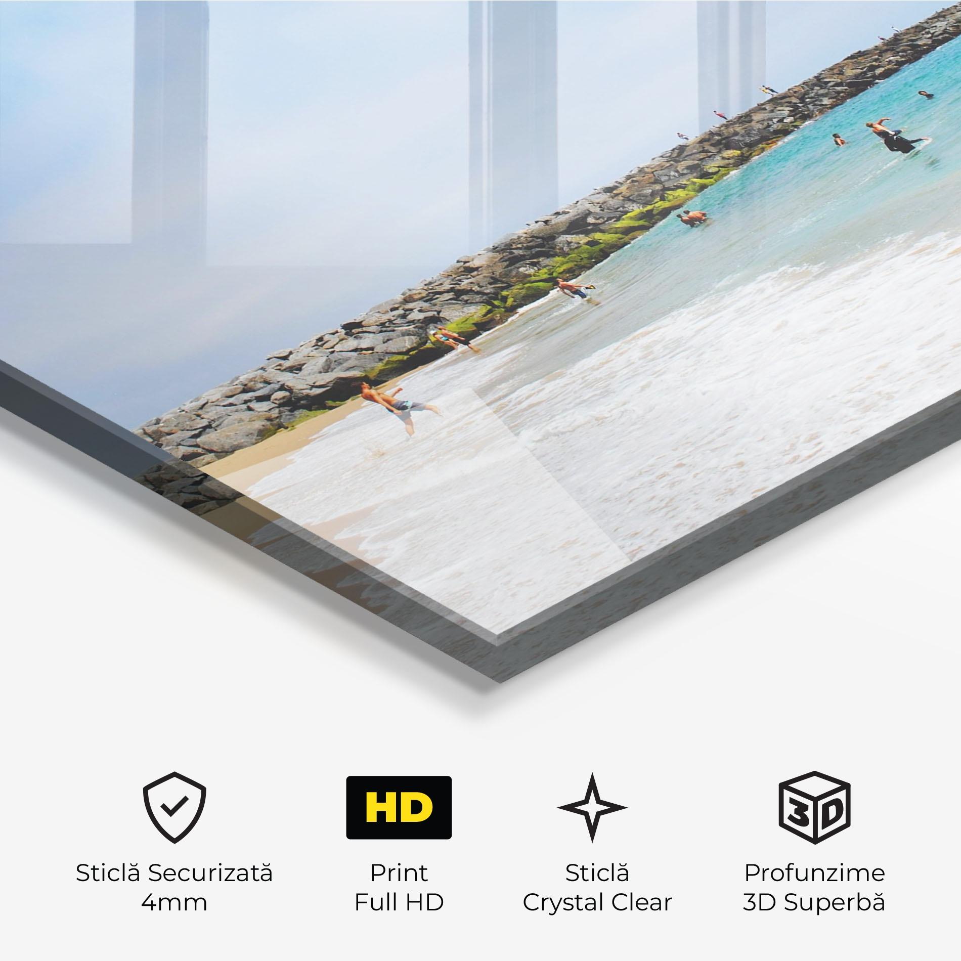 Tablou Sticla At The Beach mockup 3