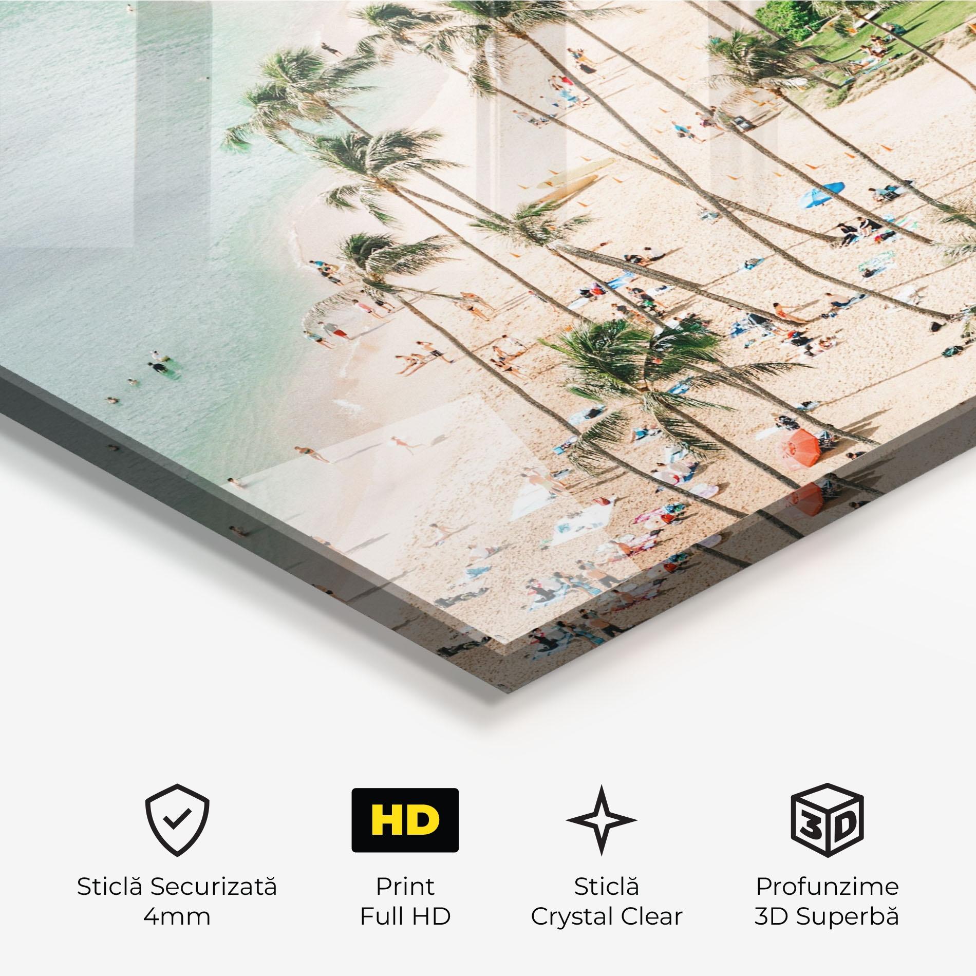 Tablou Sticla Beach Day mockup 3