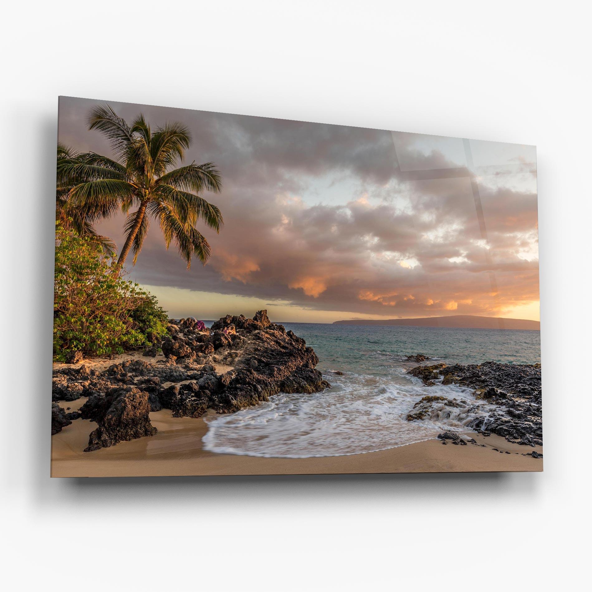 Tablou Sticla Beautiful Beach Landscape mockup 6