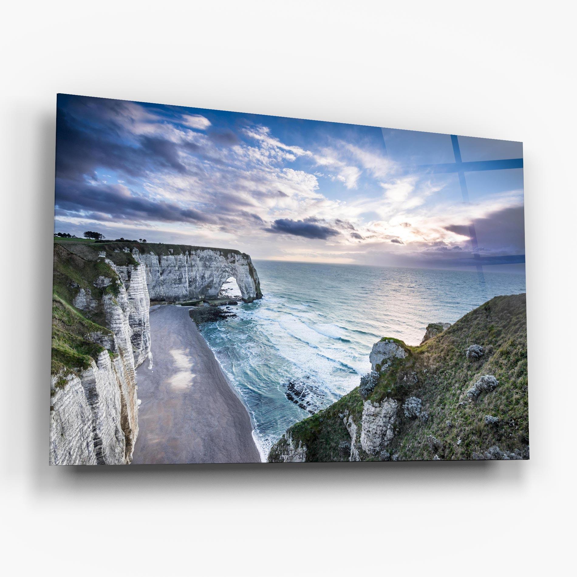 Tablou Sticla Etretat View mockup 6