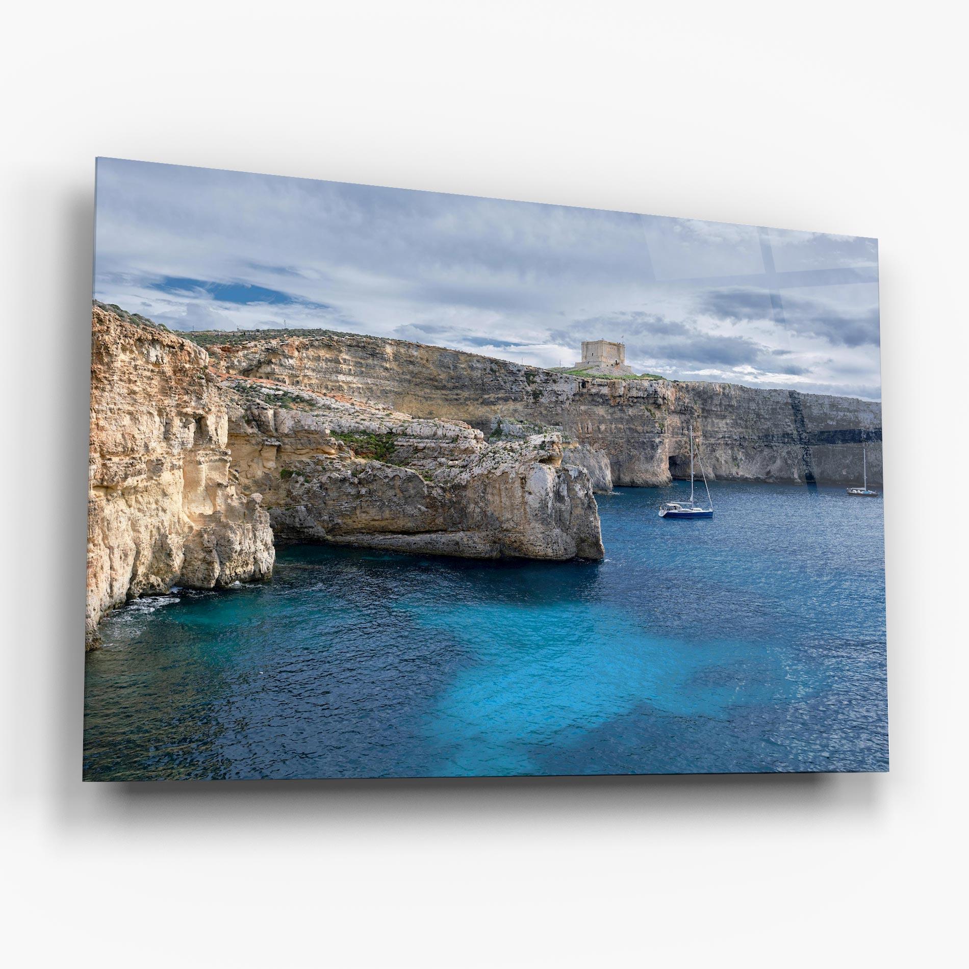 Tablou Sticla Island Landscape mockup 6