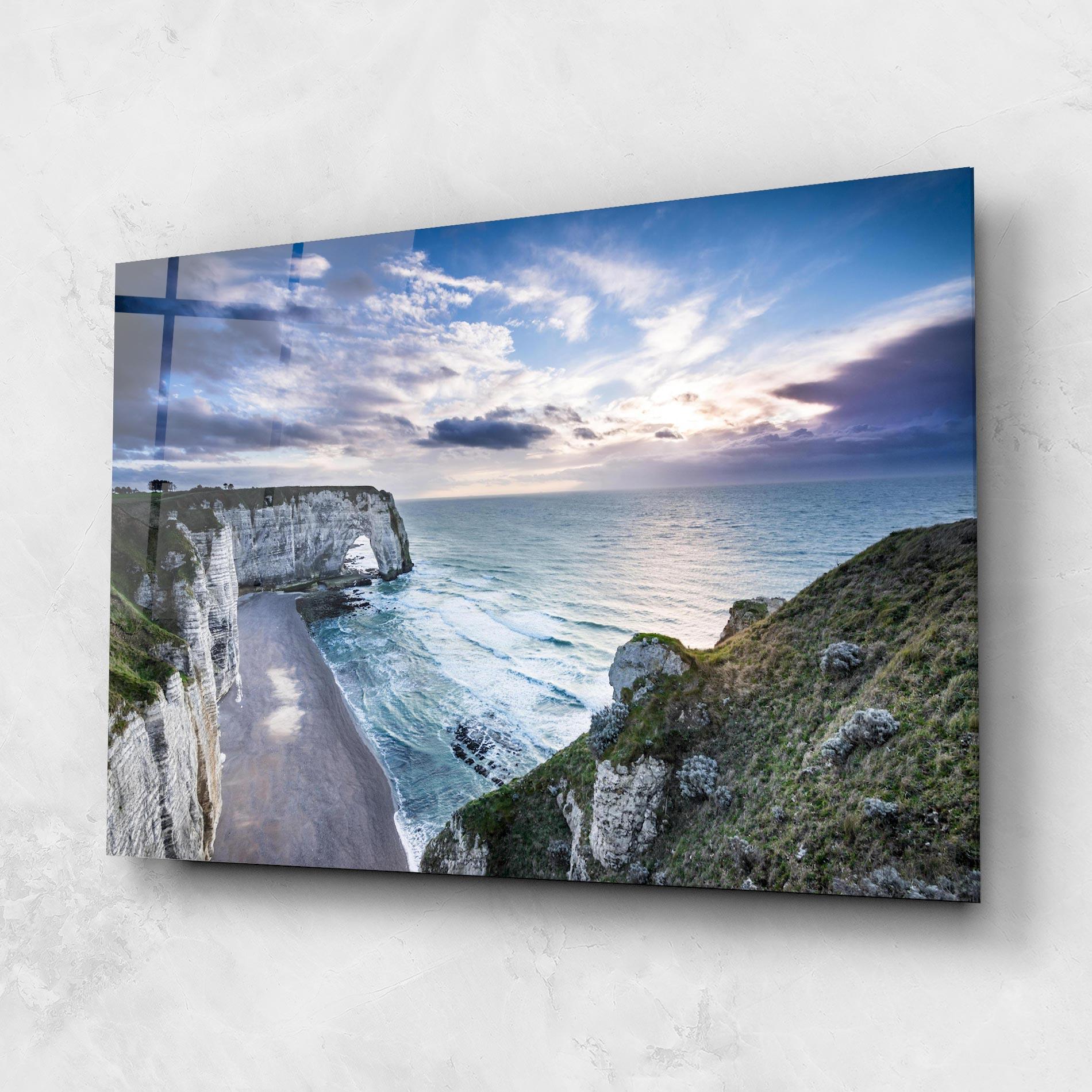 Tablou Sticla Etretat View mockup 1
