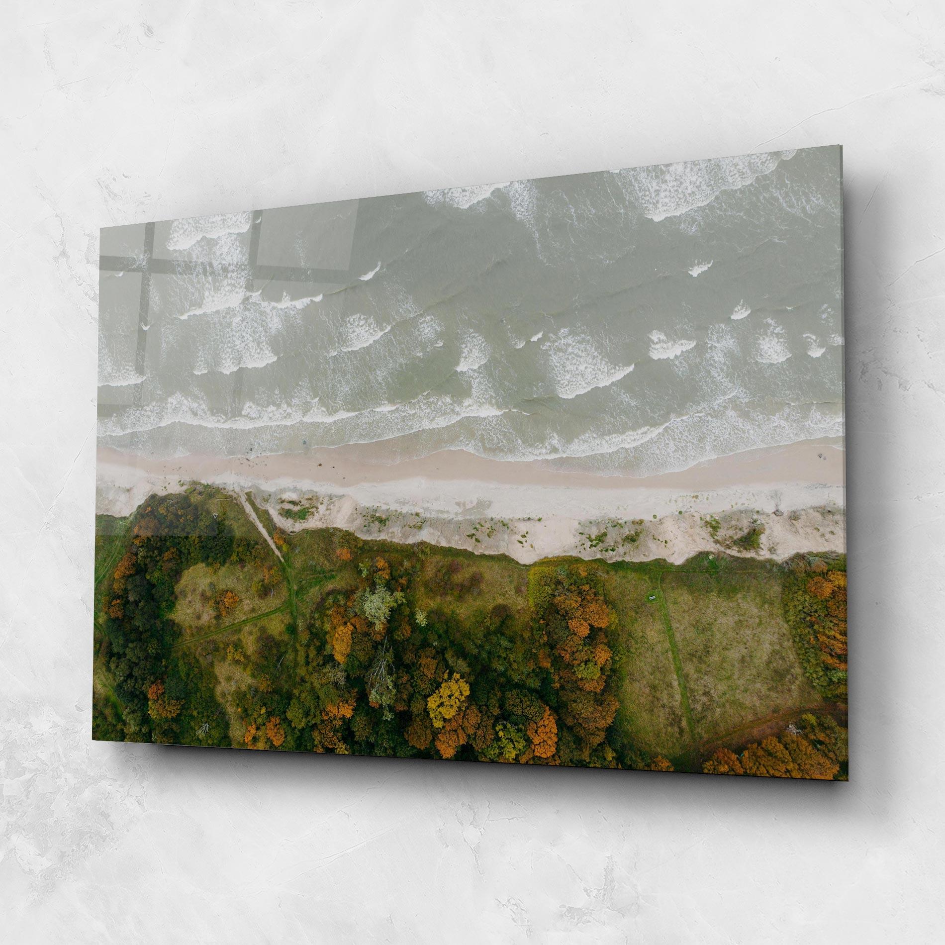 Tablou Sticla Forest Waves mockup 1