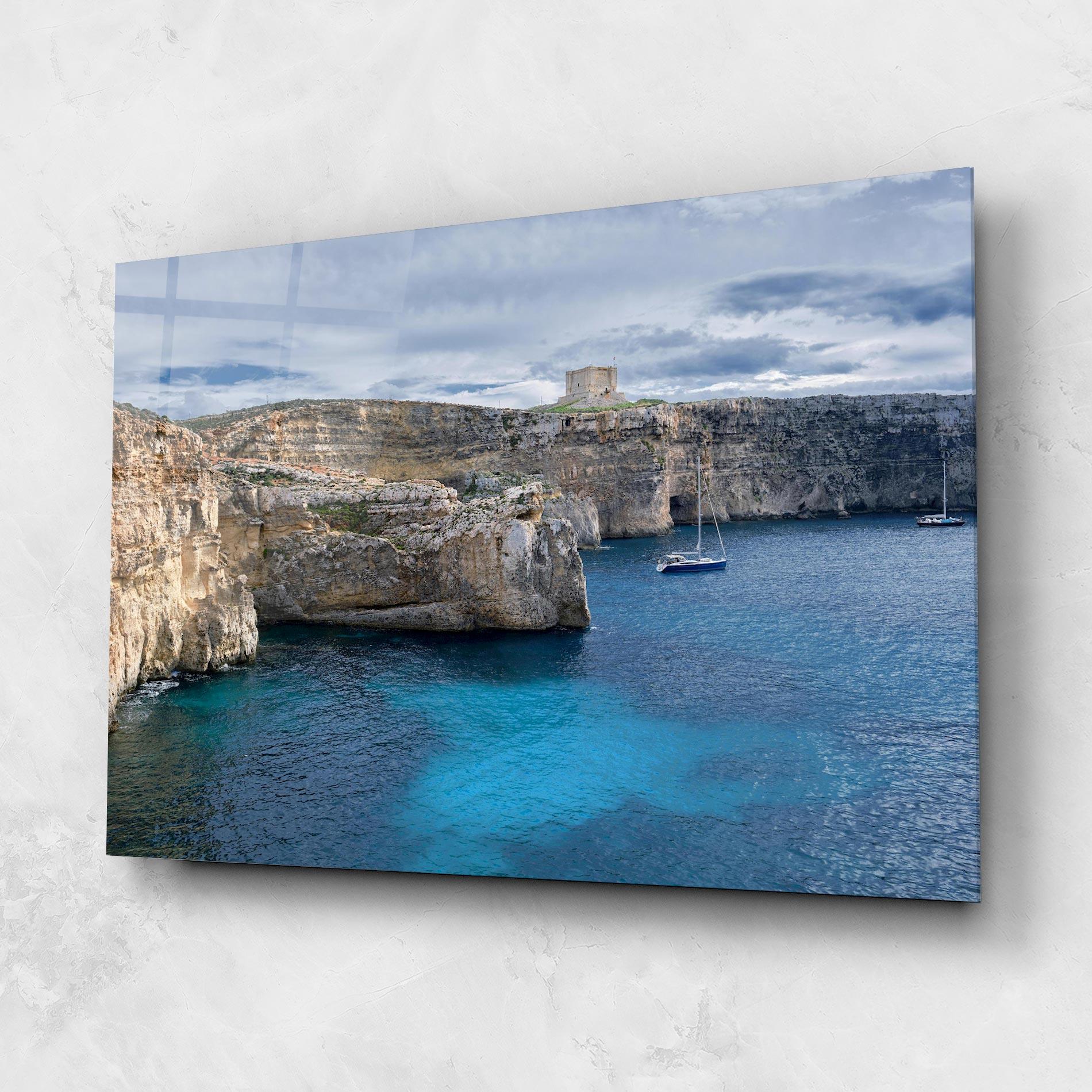 Tablou Sticla Island Landscape mockup 1