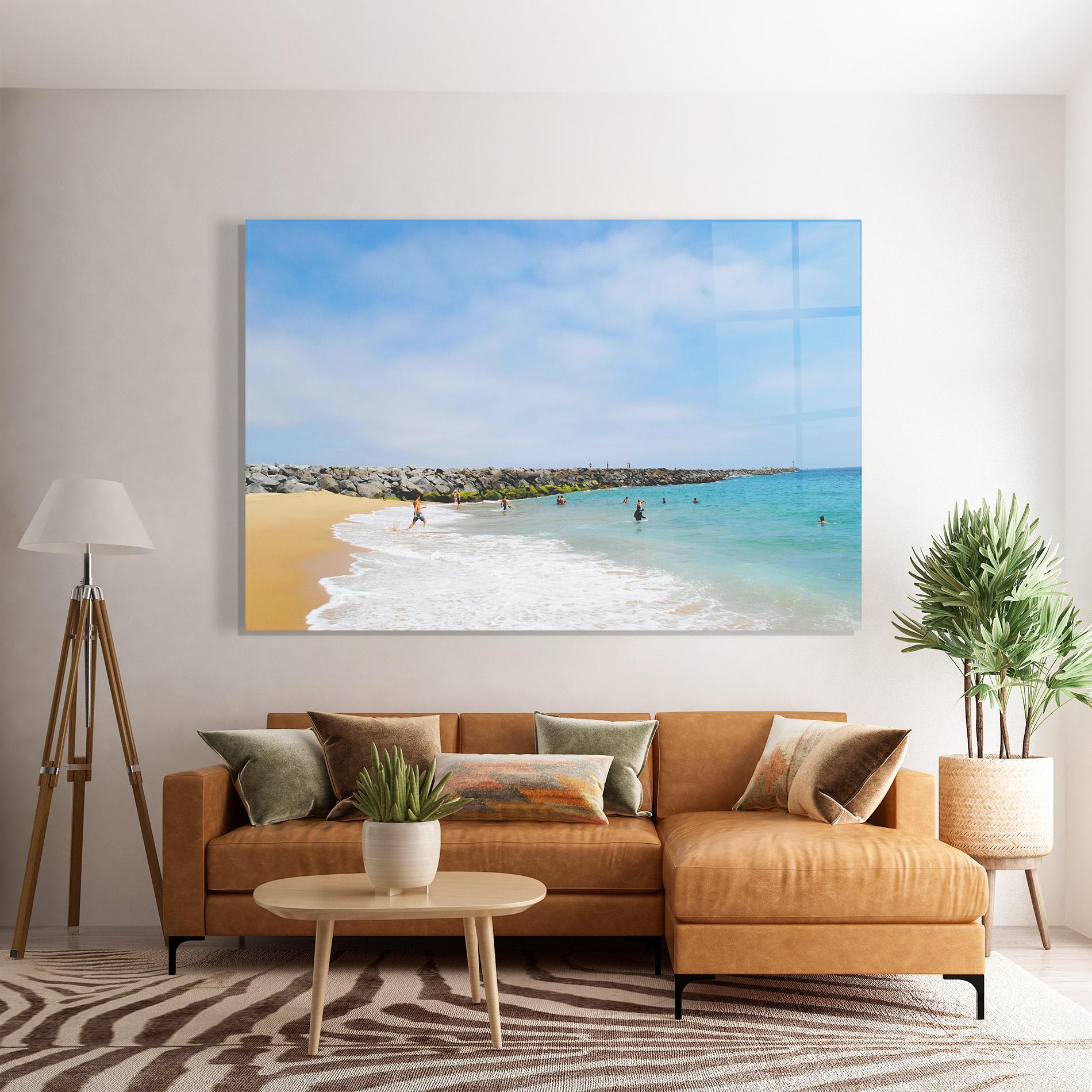 Tablou Sticla At The Beach mockup 7