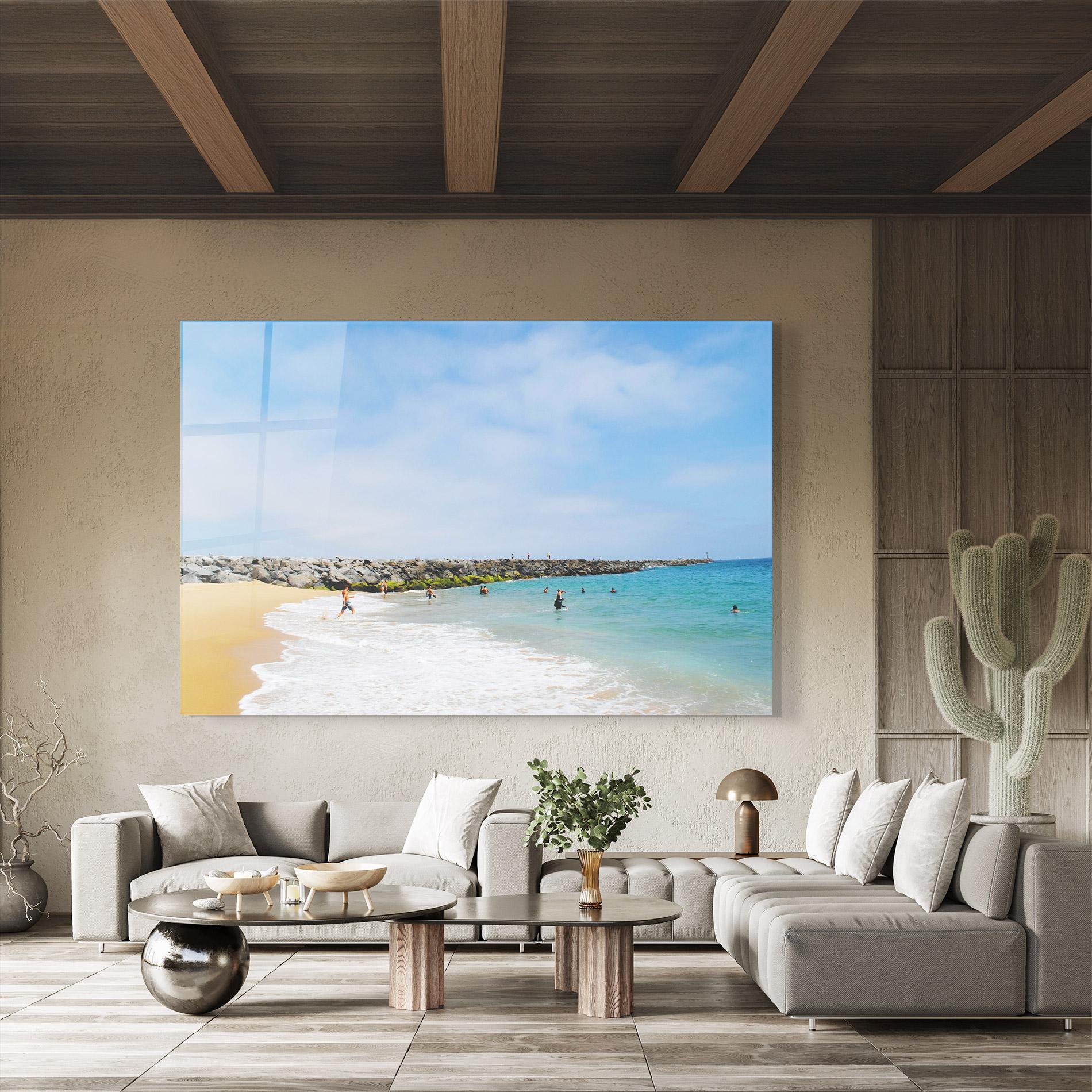 Tablou Sticla At The Beach mockup 8