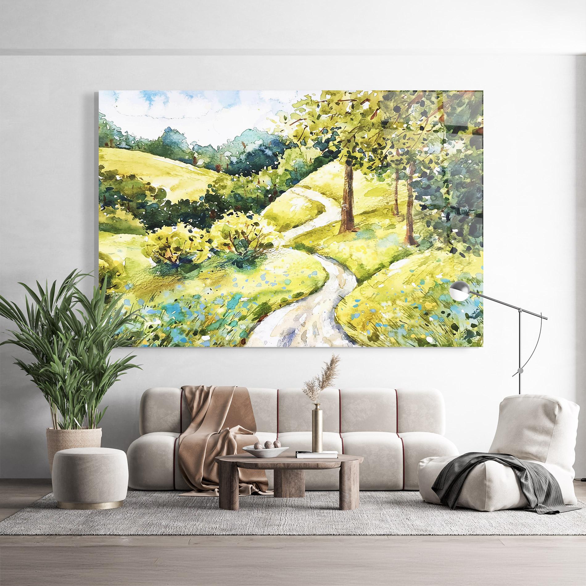 Tablou Sticla Fresh Spring View mockup 9