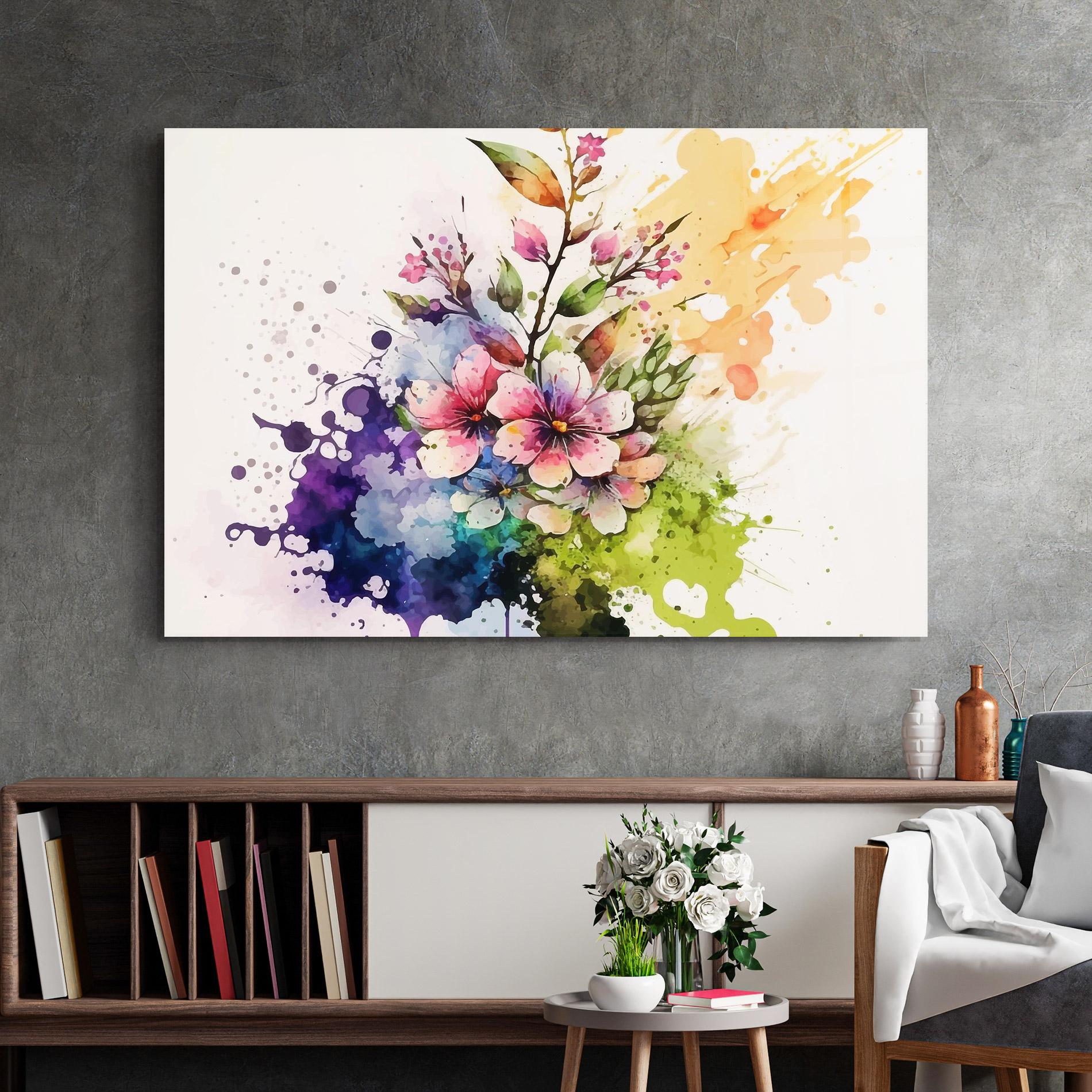 Tablou Sticla Color Mix Spring mockup 2