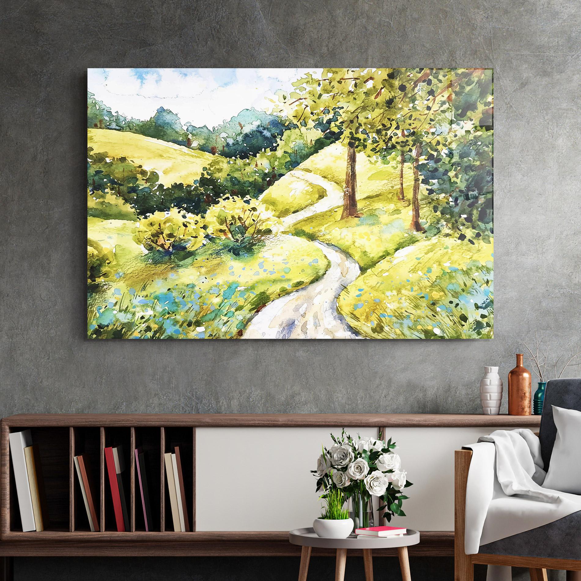 Tablou Sticla Fresh Spring View mockup 2