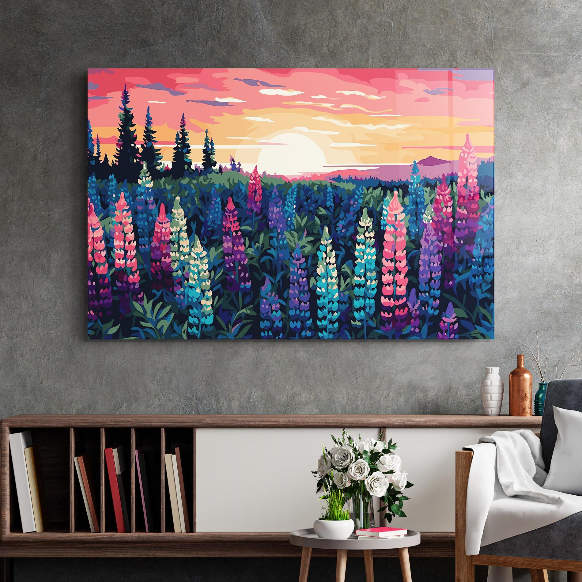 Tablou Sticla Spring Sunset mockup 2