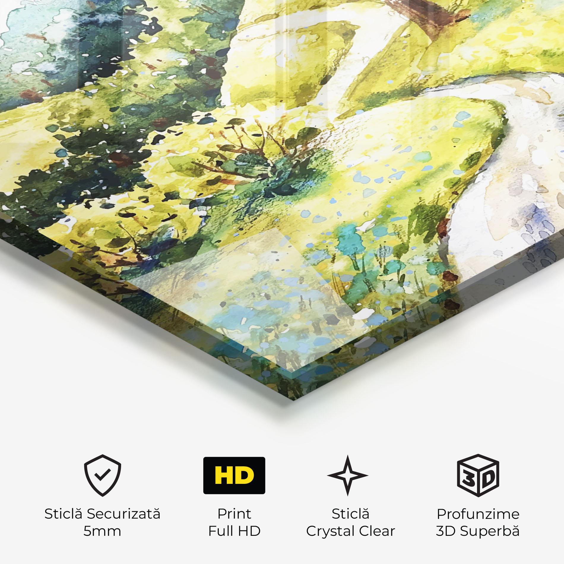 Tablou Sticla Fresh Spring View mockup 3