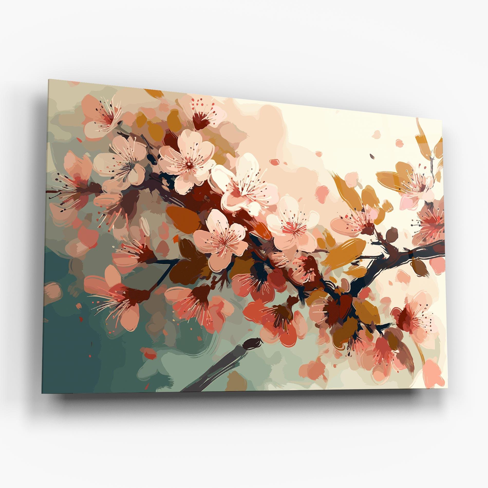 Tablou Sticla Cute Spring Flower mockup 6