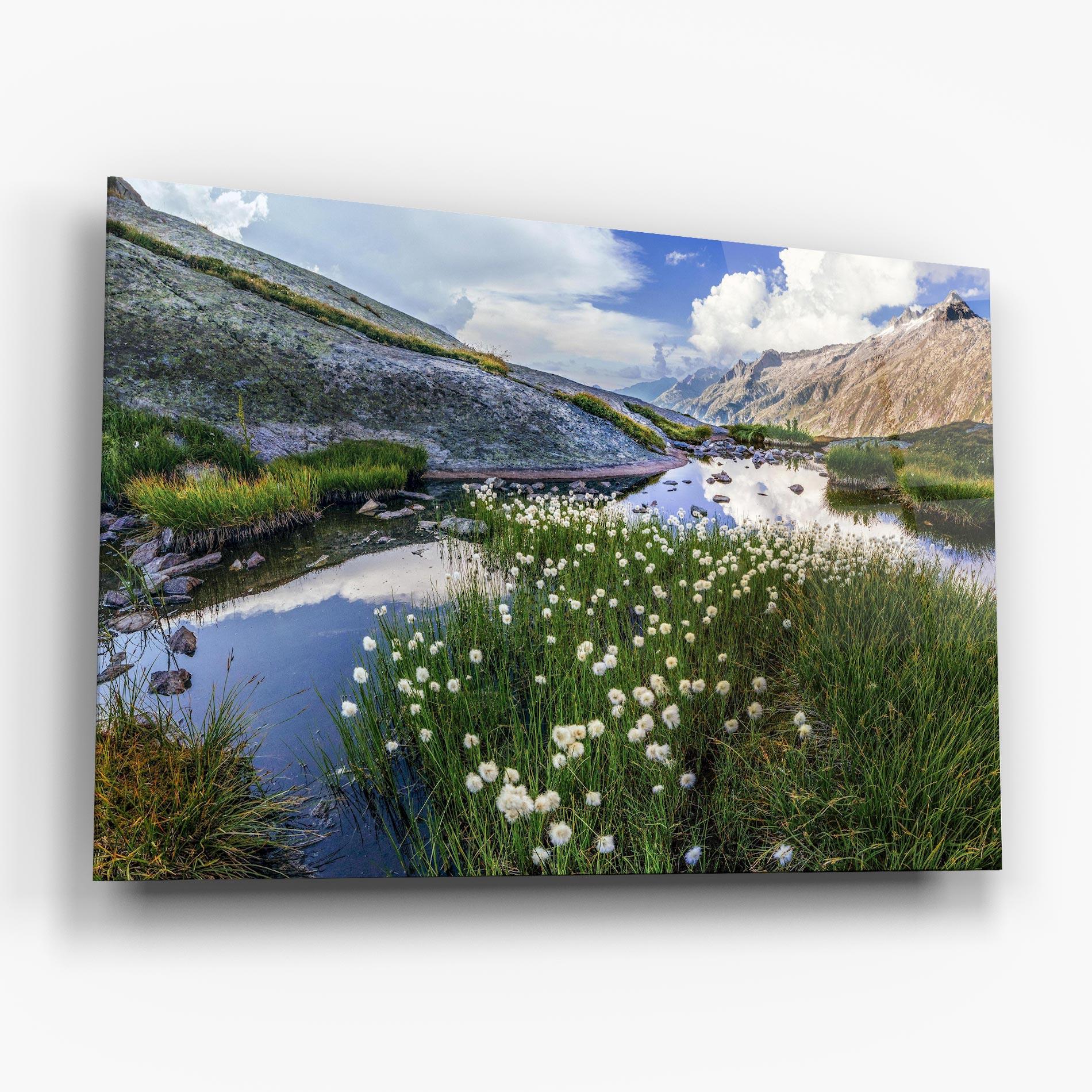 Tablou Sticla Lake Spring View mockup 6