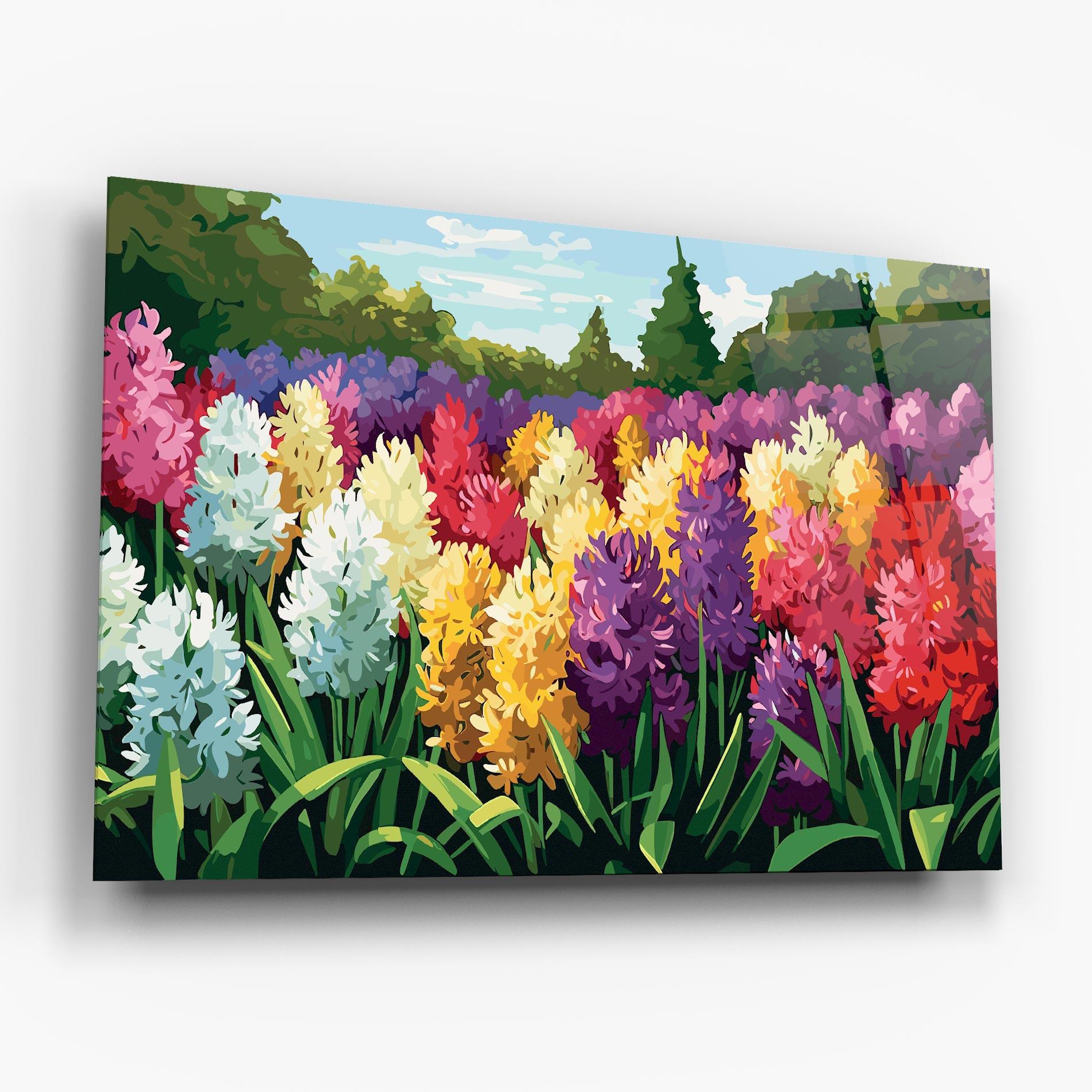 Tablou Sticla Pretty Colorful Spring mockup 6