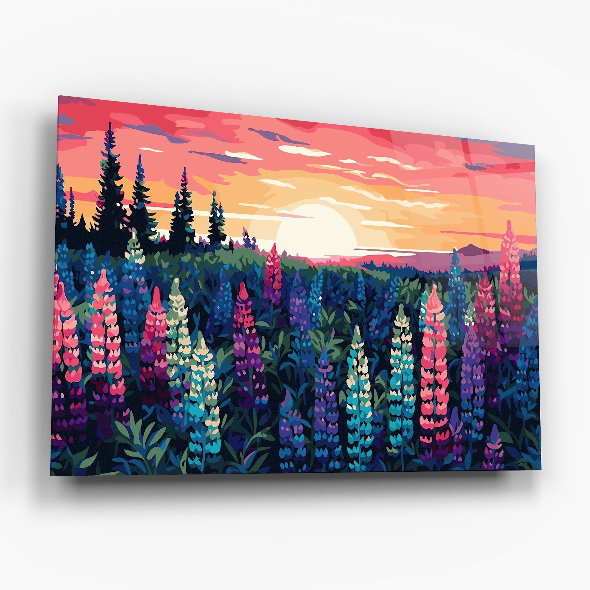 Tablou Sticla Spring Sunset mockup 6