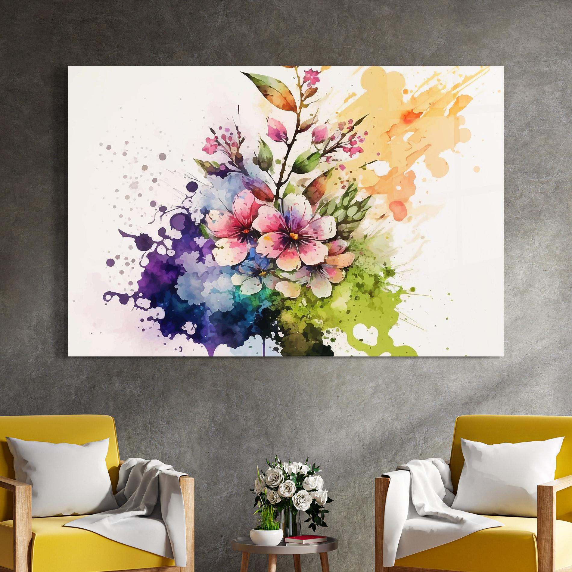 Tablou Sticla Color Mix Spring mockup 4