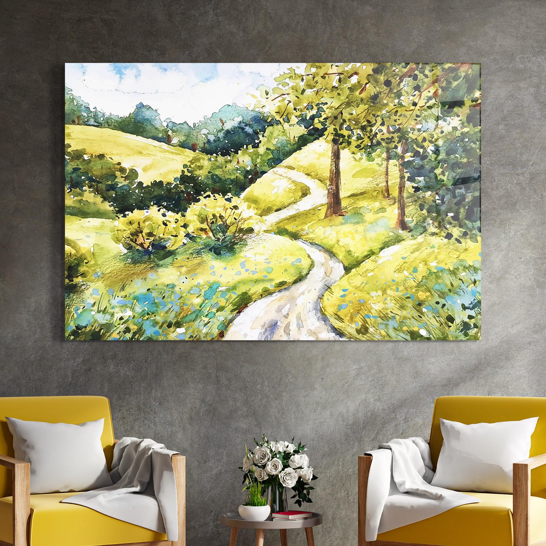 Tablou Sticla Fresh Spring View mockup 4