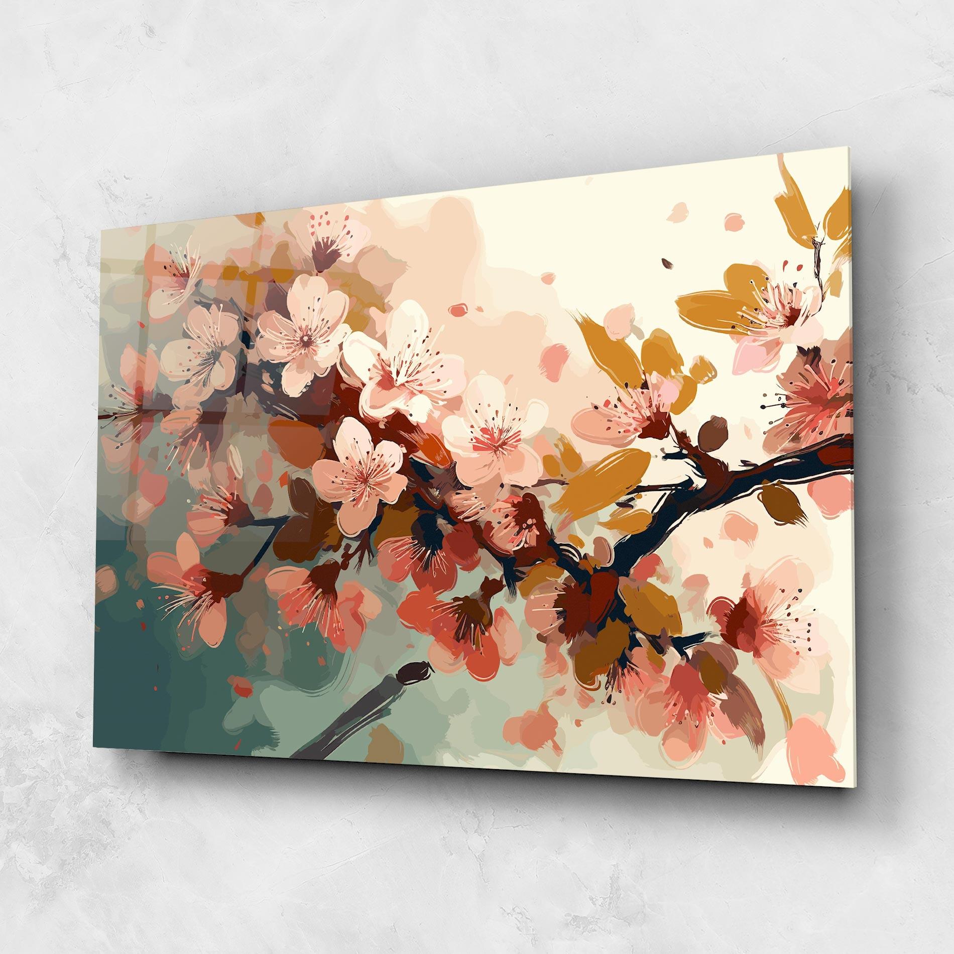 Tablou Sticla Cute Spring Flower mockup 1
