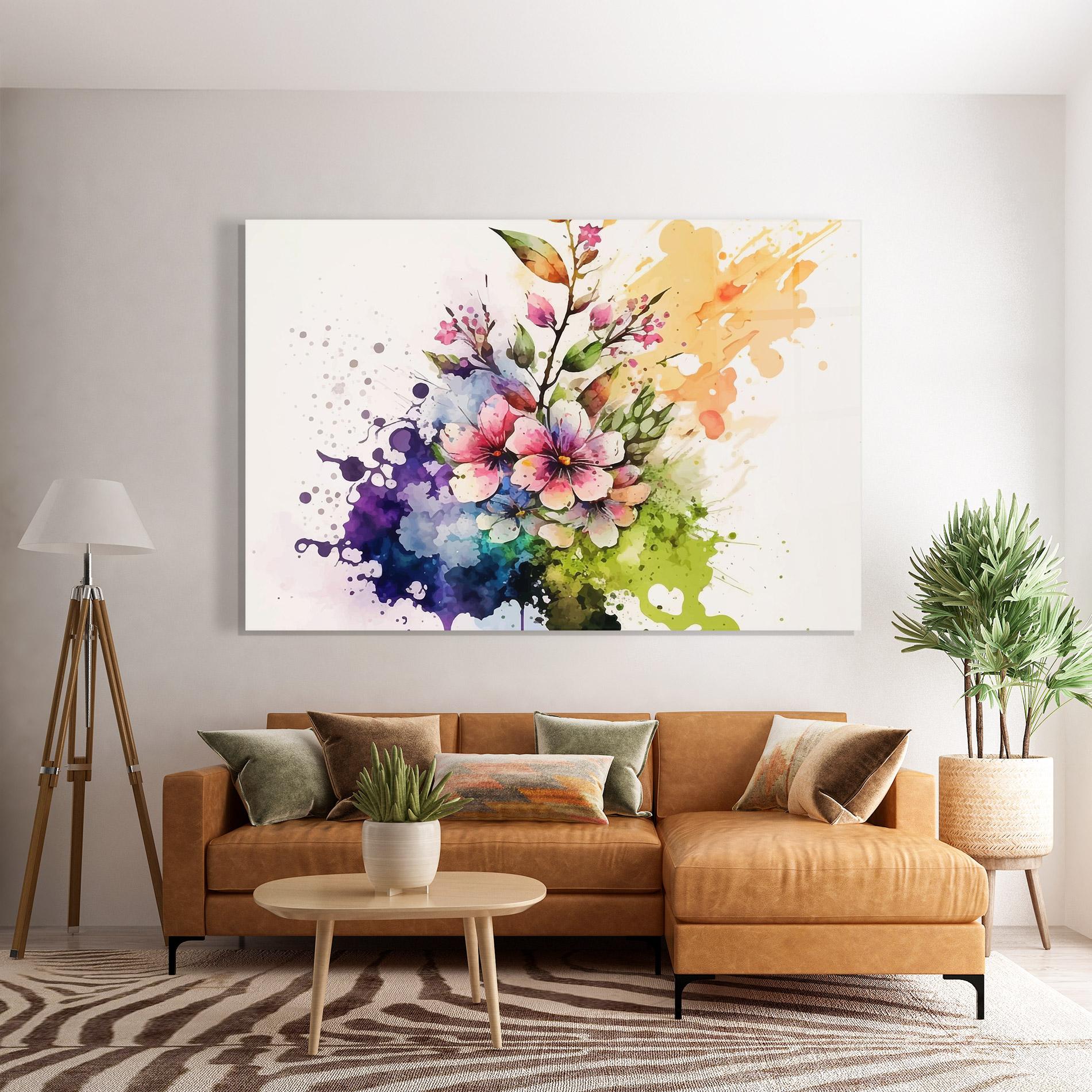 Tablou Sticla Color Mix Spring mockup 7