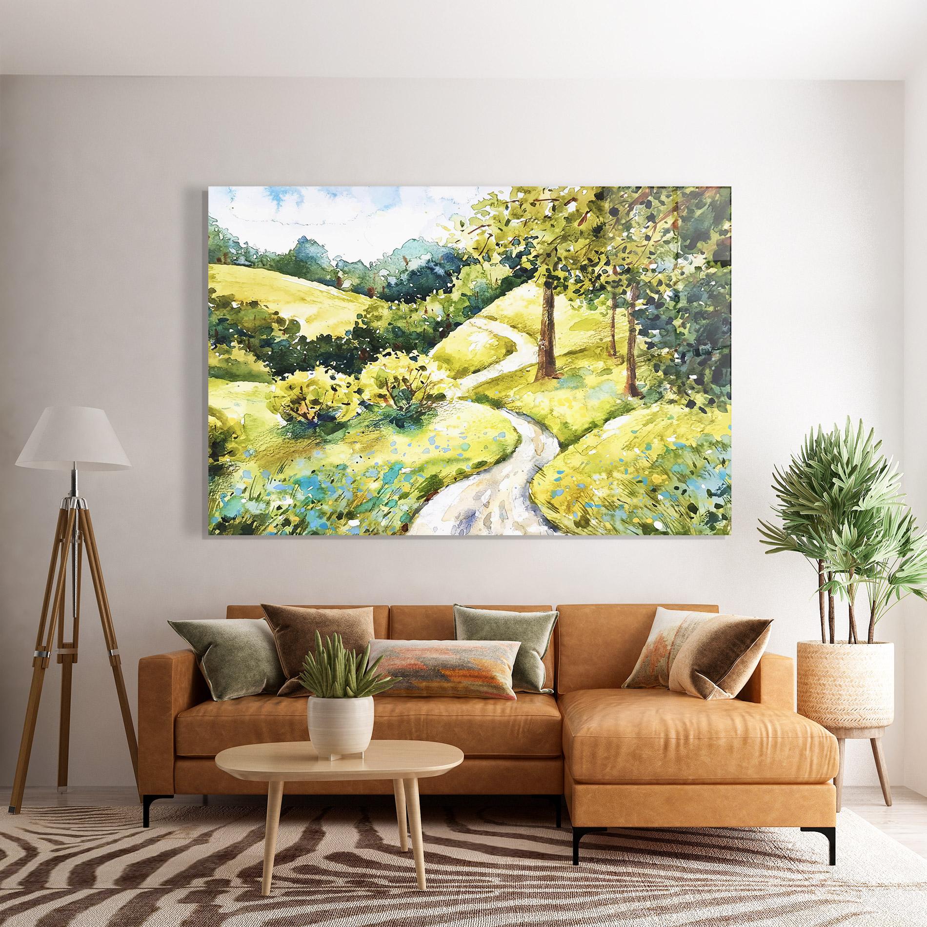 Tablou Sticla Fresh Spring View mockup 7