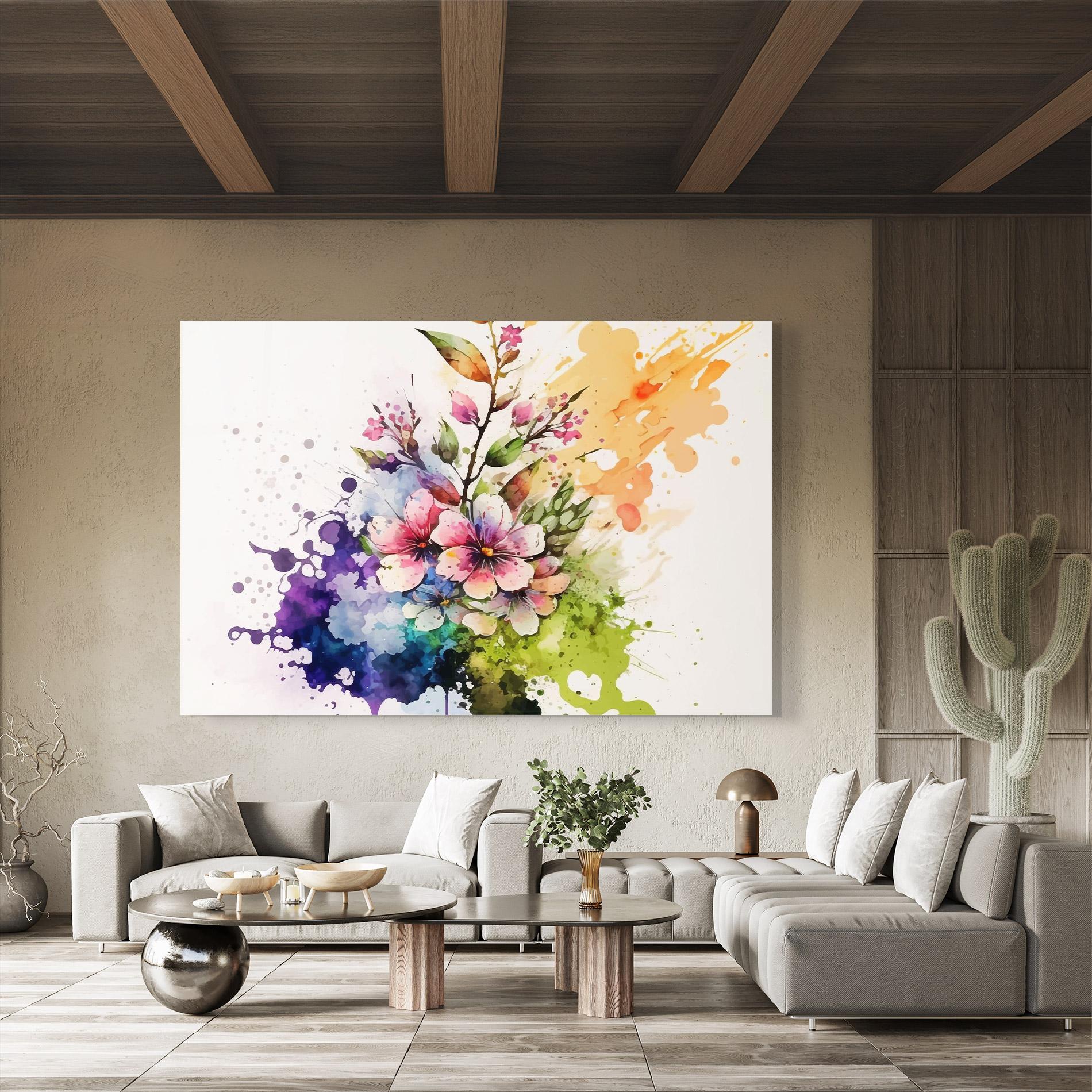 Tablou Sticla Color Mix Spring mockup 8