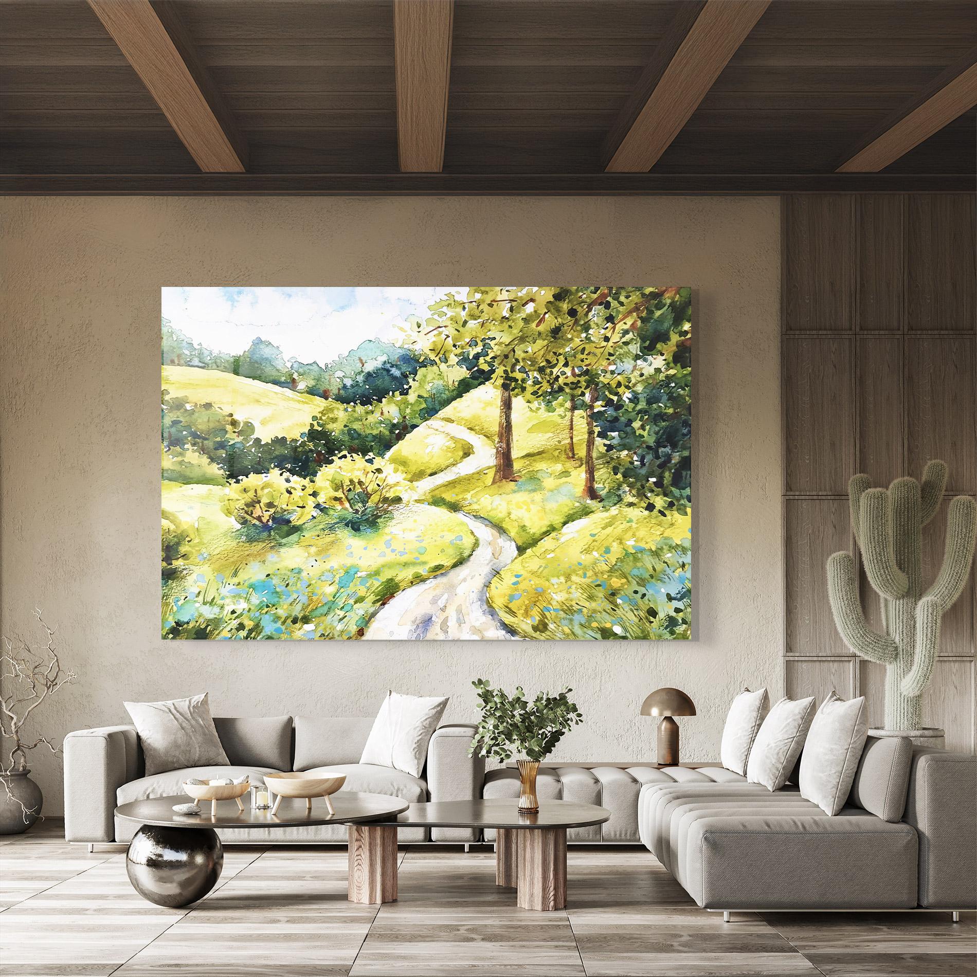 Tablou Sticla Fresh Spring View mockup 8