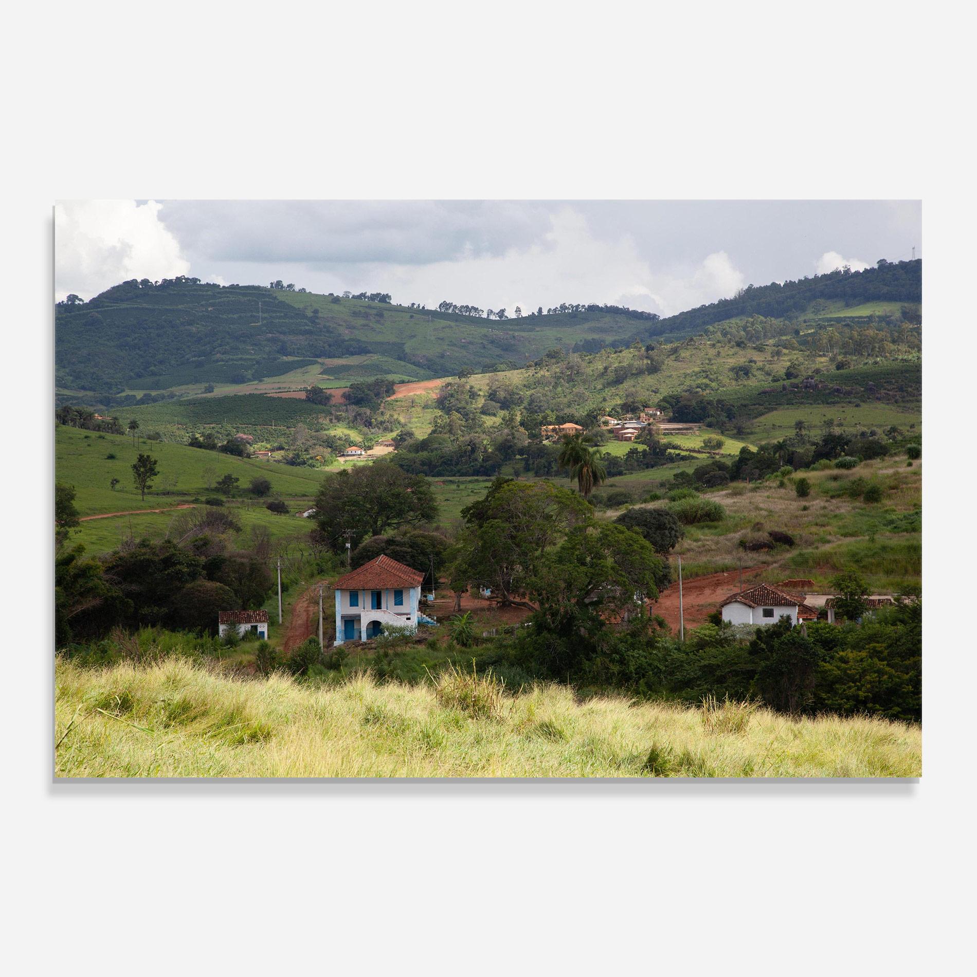 Tablou Sticla Green Countryside mockup 0