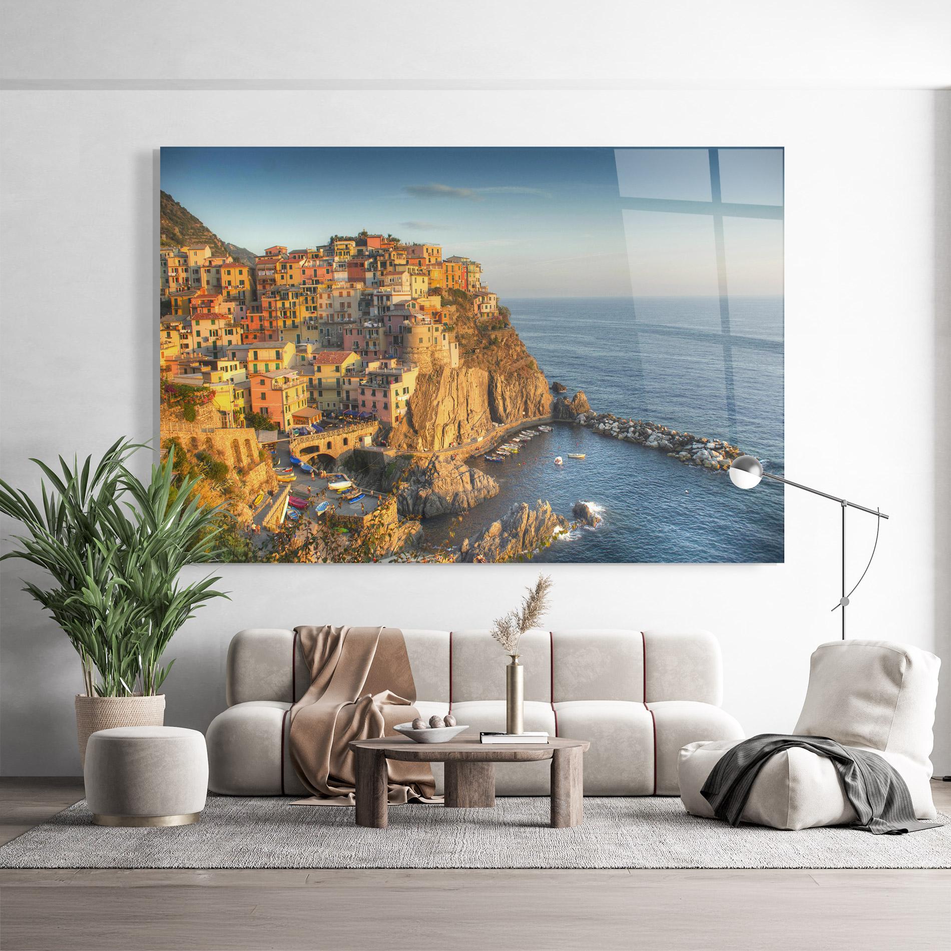 Tablou Sticla Cinque Terrre mockup 9