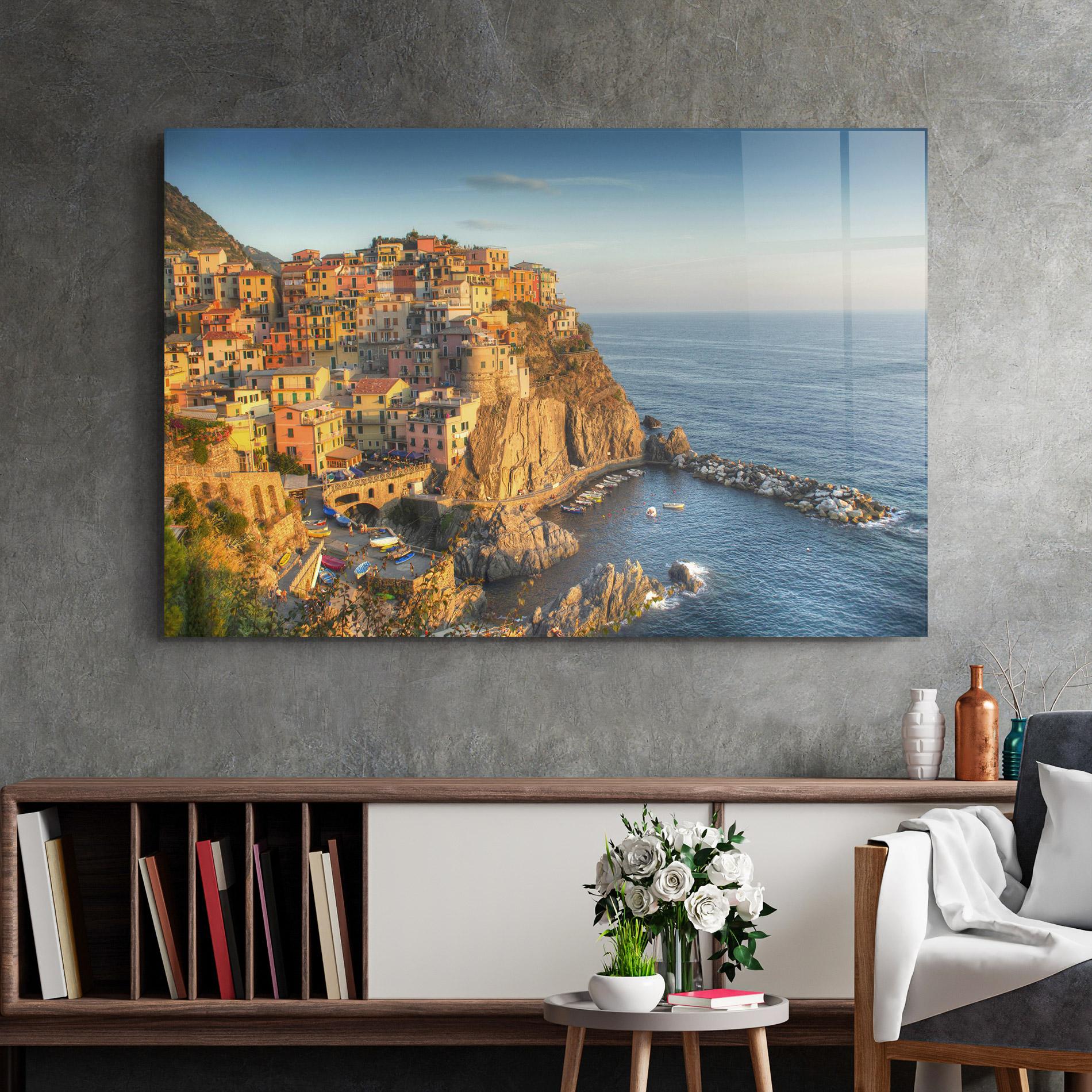 Tablou Sticla Cinque Terrre mockup 2