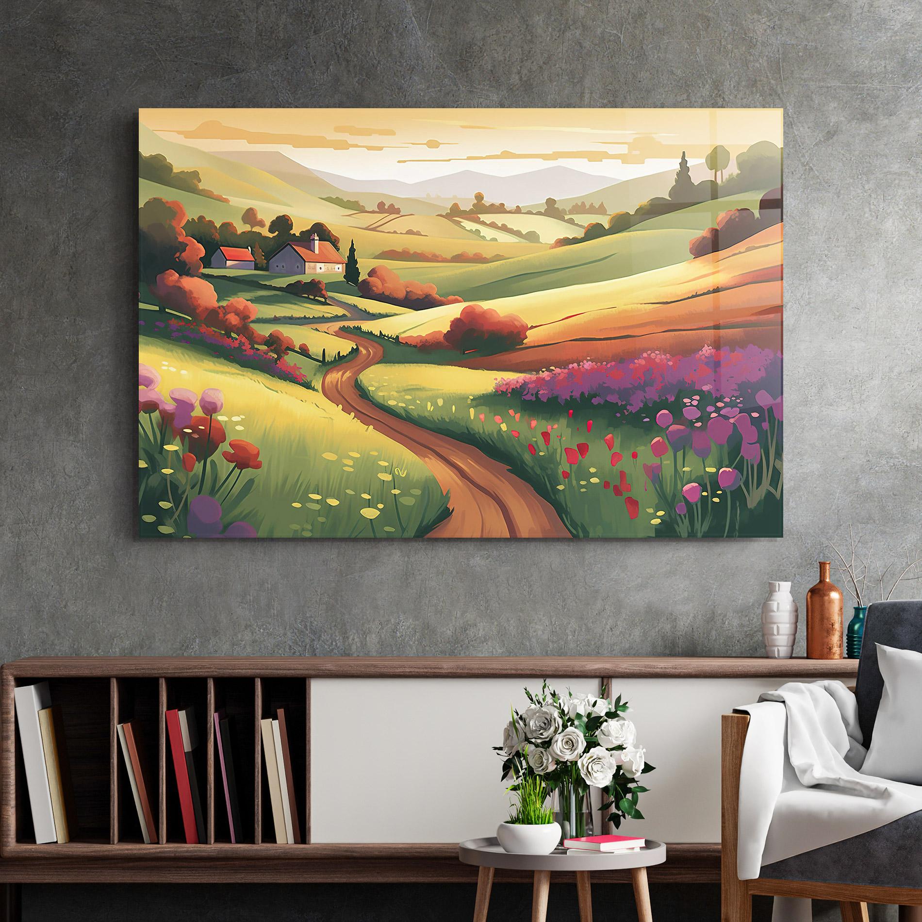 Tablou Sticla Countryside Charm mockup 2