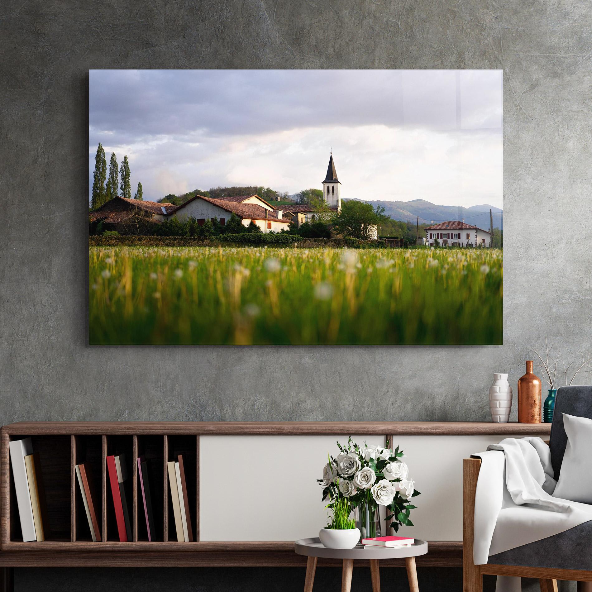 Tablou Sticla Land Church mockup 2