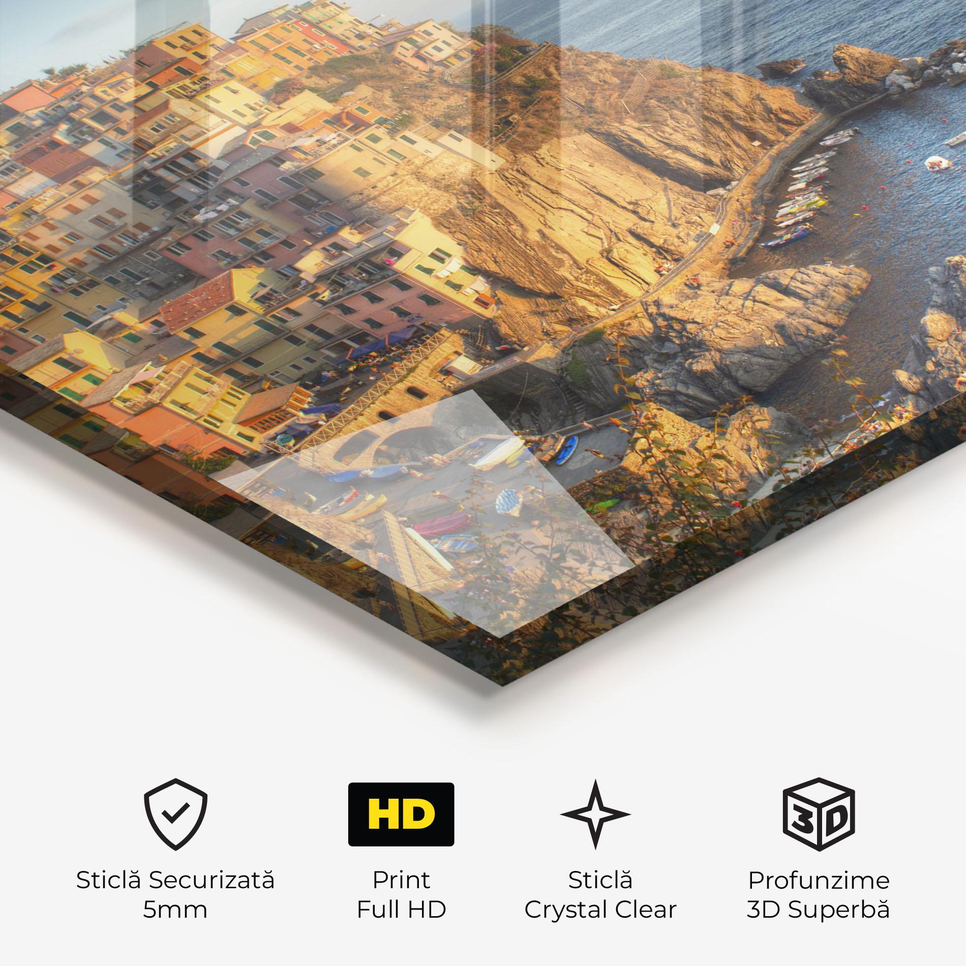 Tablou Sticla Cinque Terrre mockup 3
