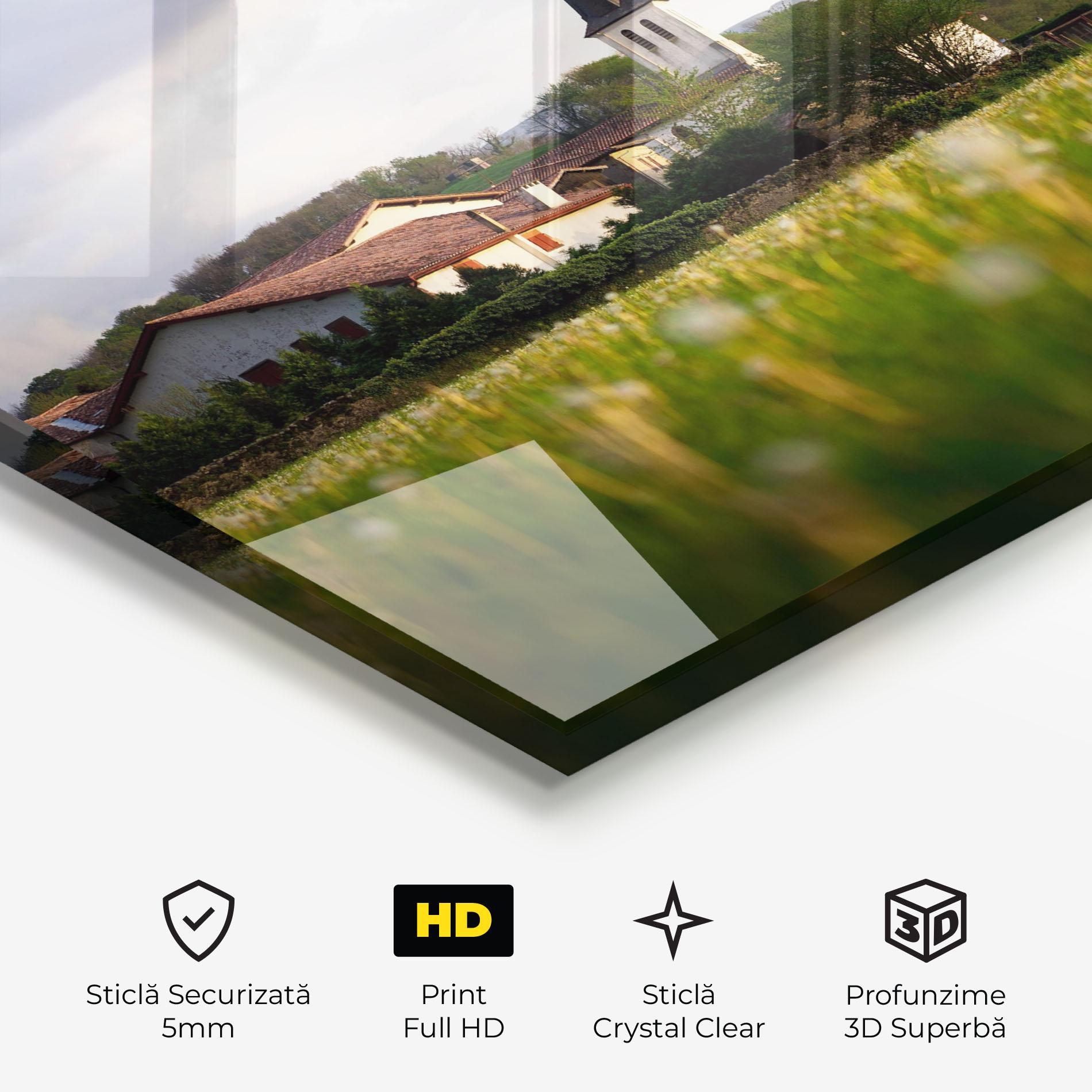 Tablou Sticla Land Church mockup 3