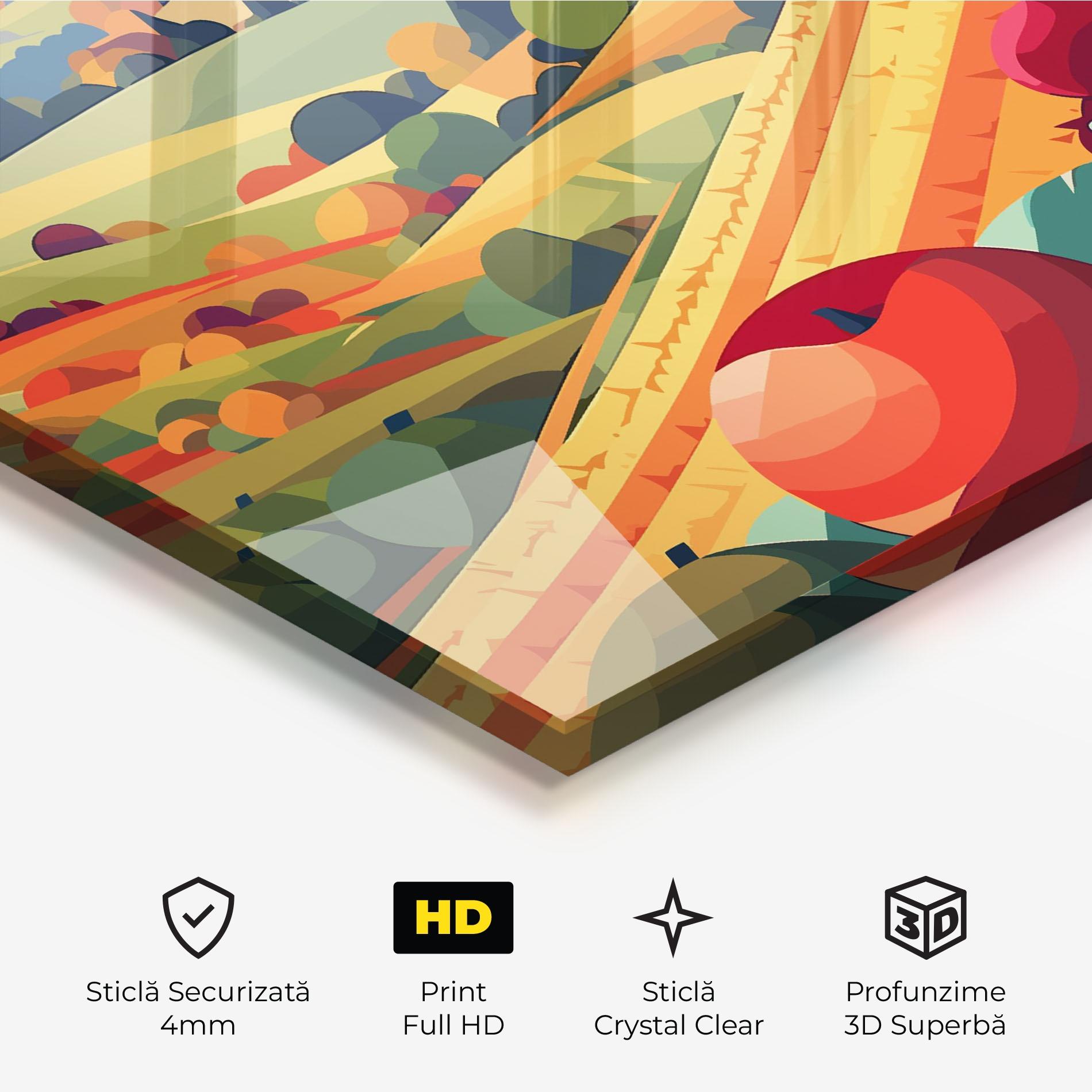 Tablou Sticla Autumn Rural Fruits mockup 3