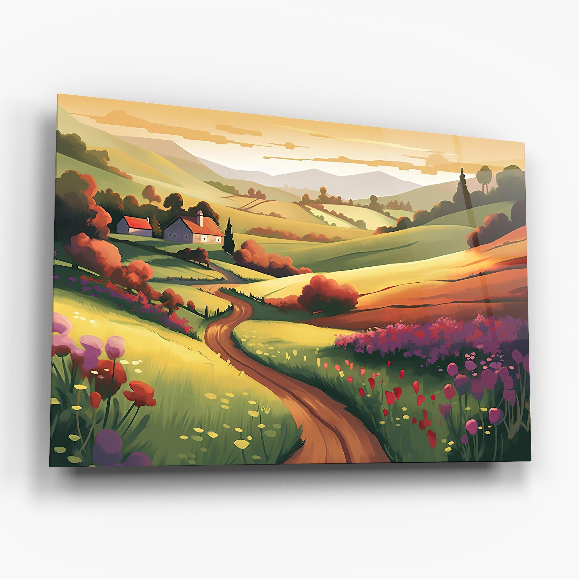 Tablou Sticla Countryside Charm mockup 6